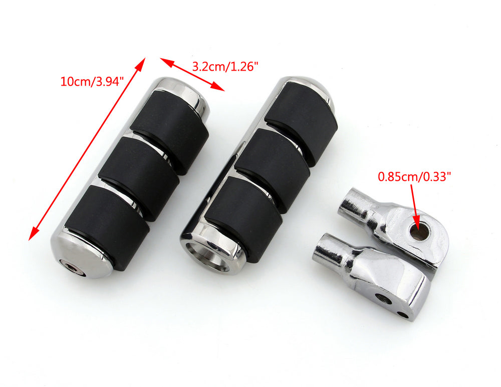 Rear Foot Pegs Fit For Suzuki Marauder 800 (Rear) 97-04 Boulevard C90 (Rear) 98-06 Intruder 1500 LC (Rear) 98-06