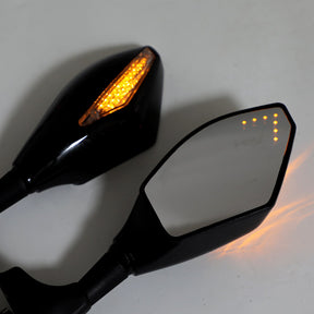 Paar Rückspiegel mit LED-Blinkern, passend für Honda CBR600F4i 2001–2006, CBR600F4 1999–2000, CBR600F 1987–1990, CBR250R 2011–2013