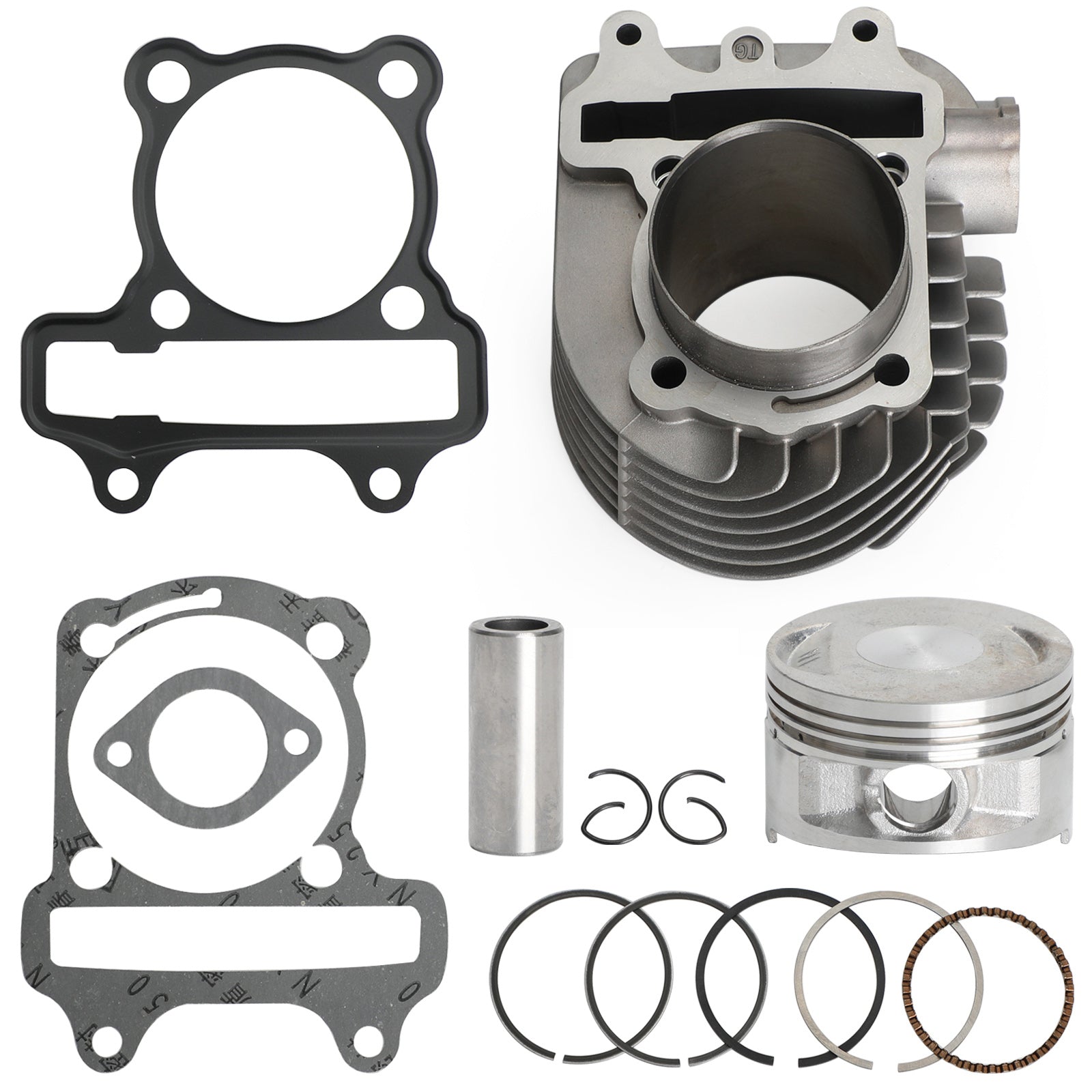 172cc CYLINDER UPGRADE KIT (61mm BORE) PISTON GASKET FOR GY6 125cc 150cc MOTORS Generic