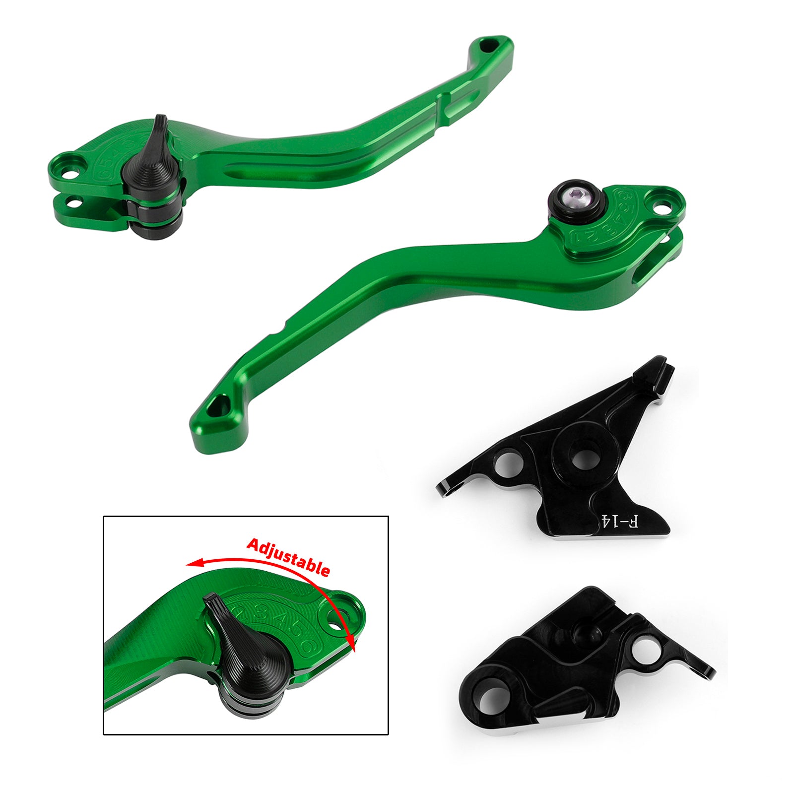 CNC Short Clutch Brake Lever fit for Kawasaki ZZR600 ZXR400 Z750S ZX9R ER-5