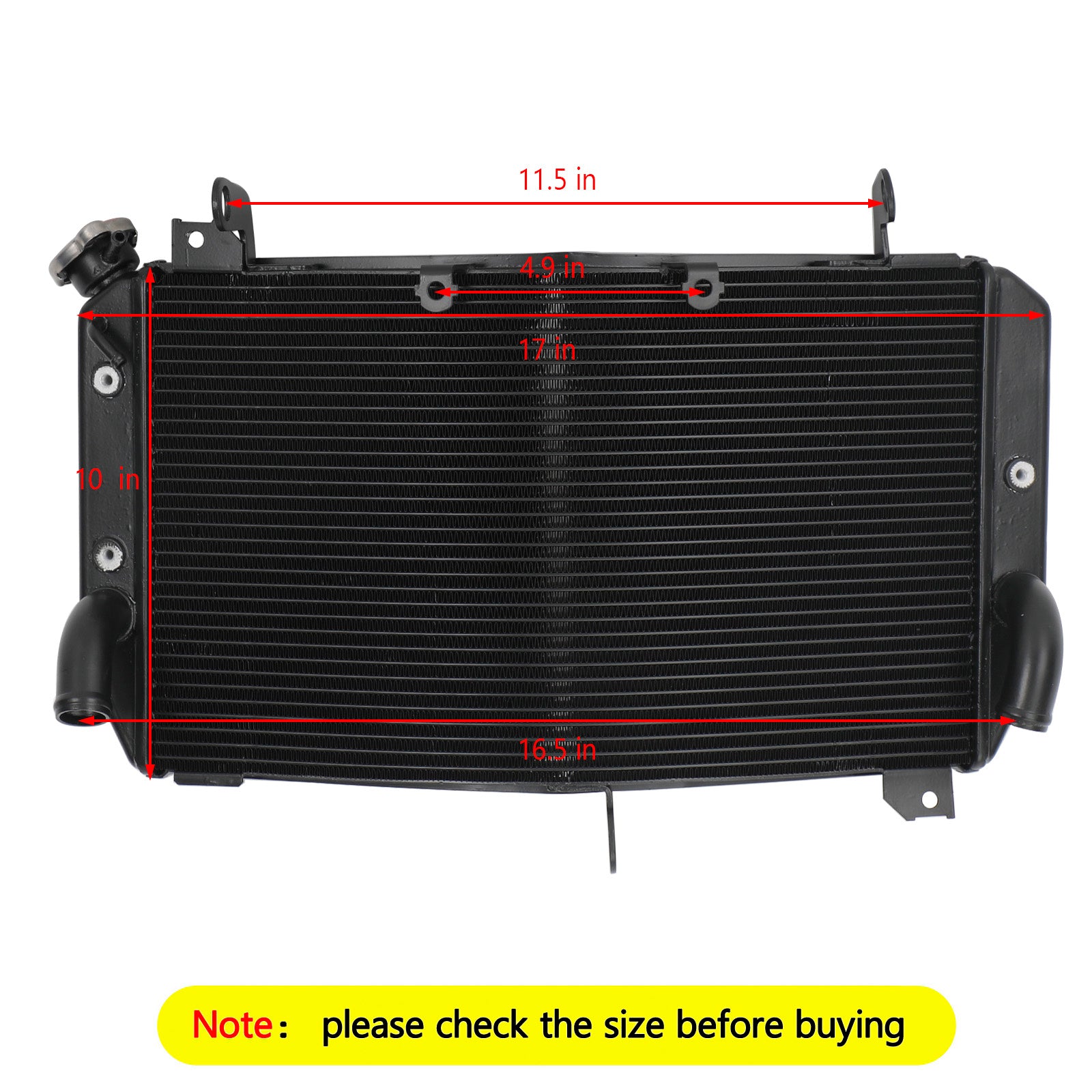 Radiator Cooling Cooler For Yamaha FZ10 MT-10 MTN1000 2016-2021 YZF-R1 15-22 Generic