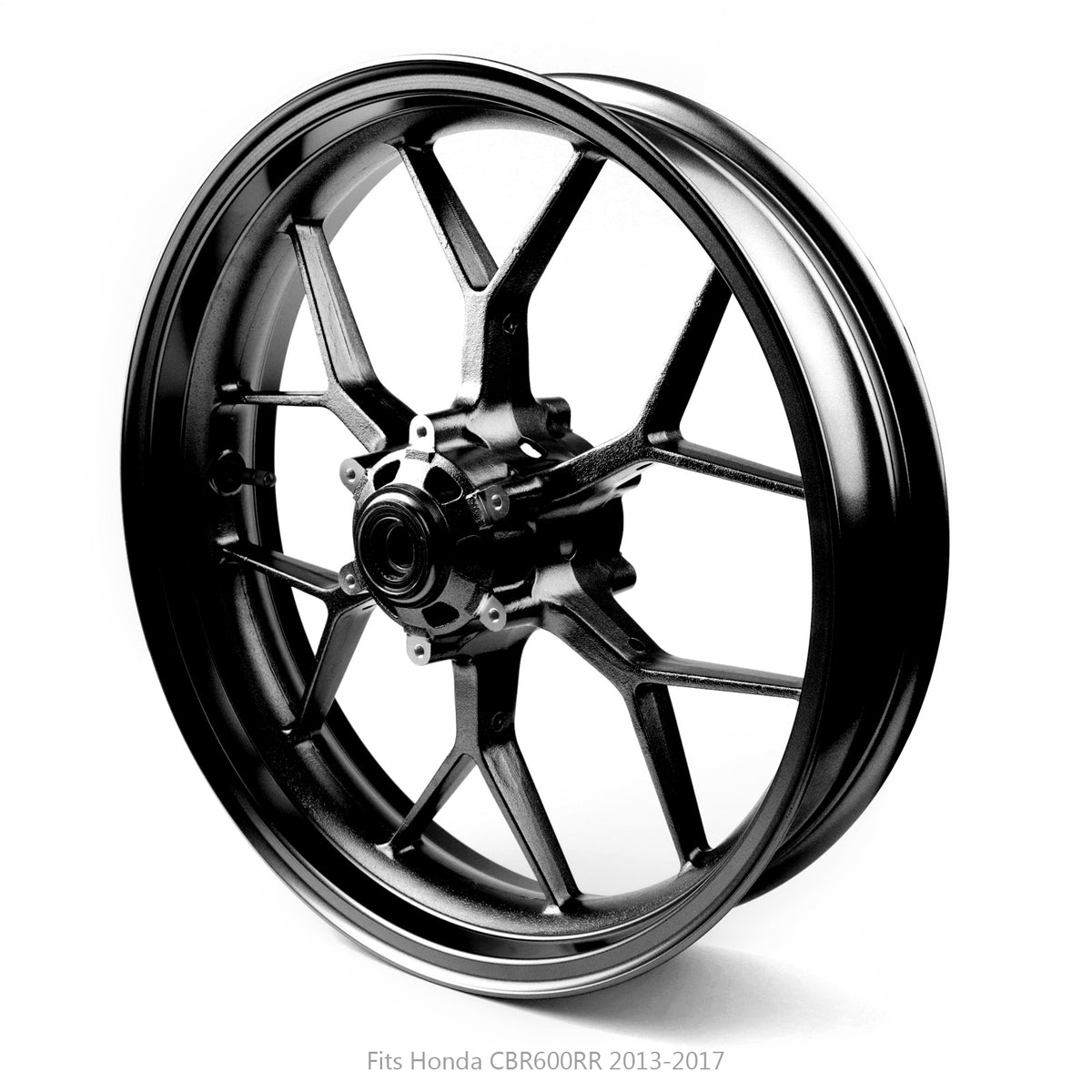 13-17 Honda CBR600RR 17" Complete Front Wheel Rim Black