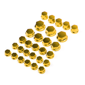 30 Screw Cap Cover Hexagon Socket For Yamaha Motorcycle Moped Scooter Gold