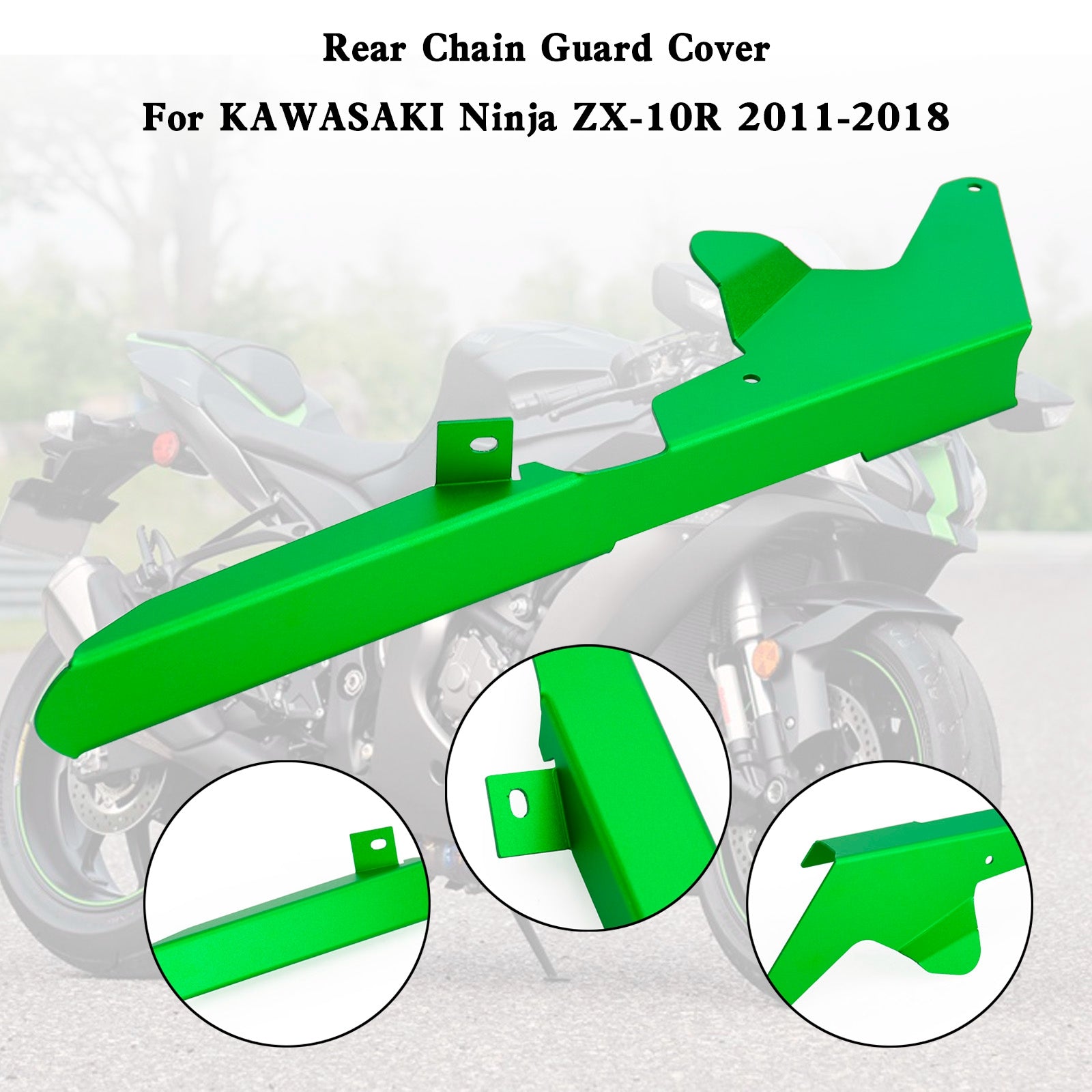 スプロケット チェーン ガード プロテクター カバー KAWASAKI ZX-10R 2011-2018用