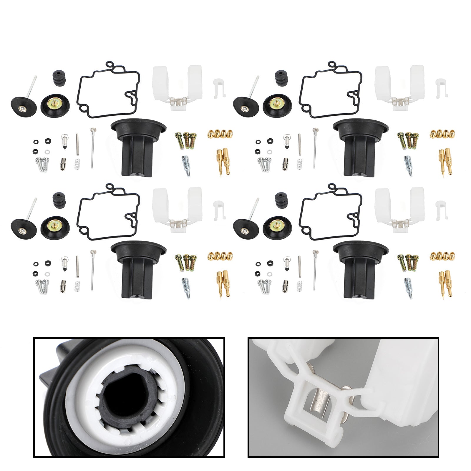 Pompa di accelerazione del kit di riparazione del carburatore 4X adatta per KT CVK24 Scooter Racing generico