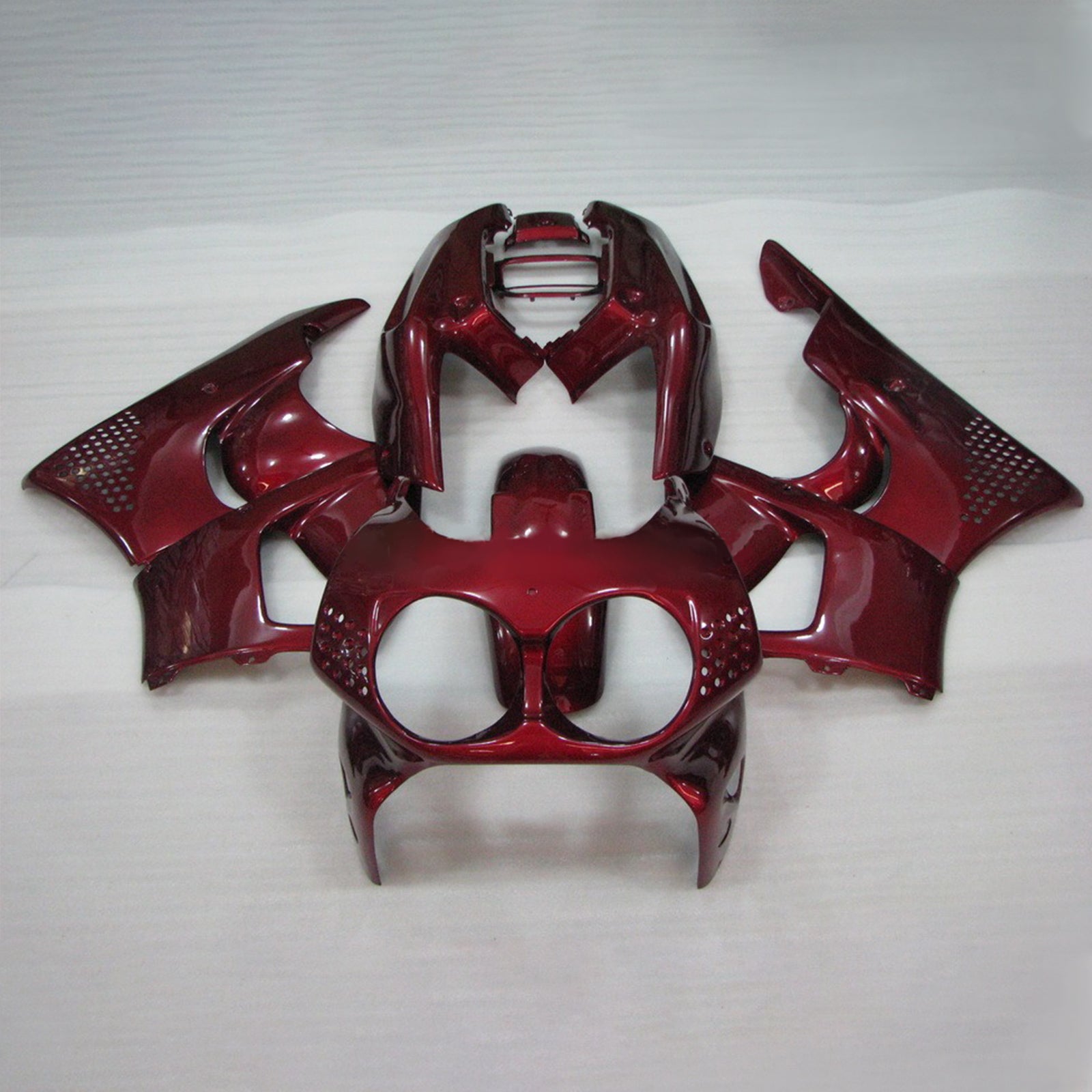 Amotopart 1992-1993 Honda CBR900RR 893 Kit de carenado rojo hepático