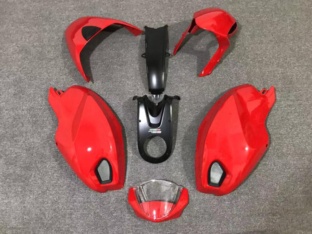 Kit de carénage Amotopart Ducati toutes années Monster 696/796/1100 S EVO rouge