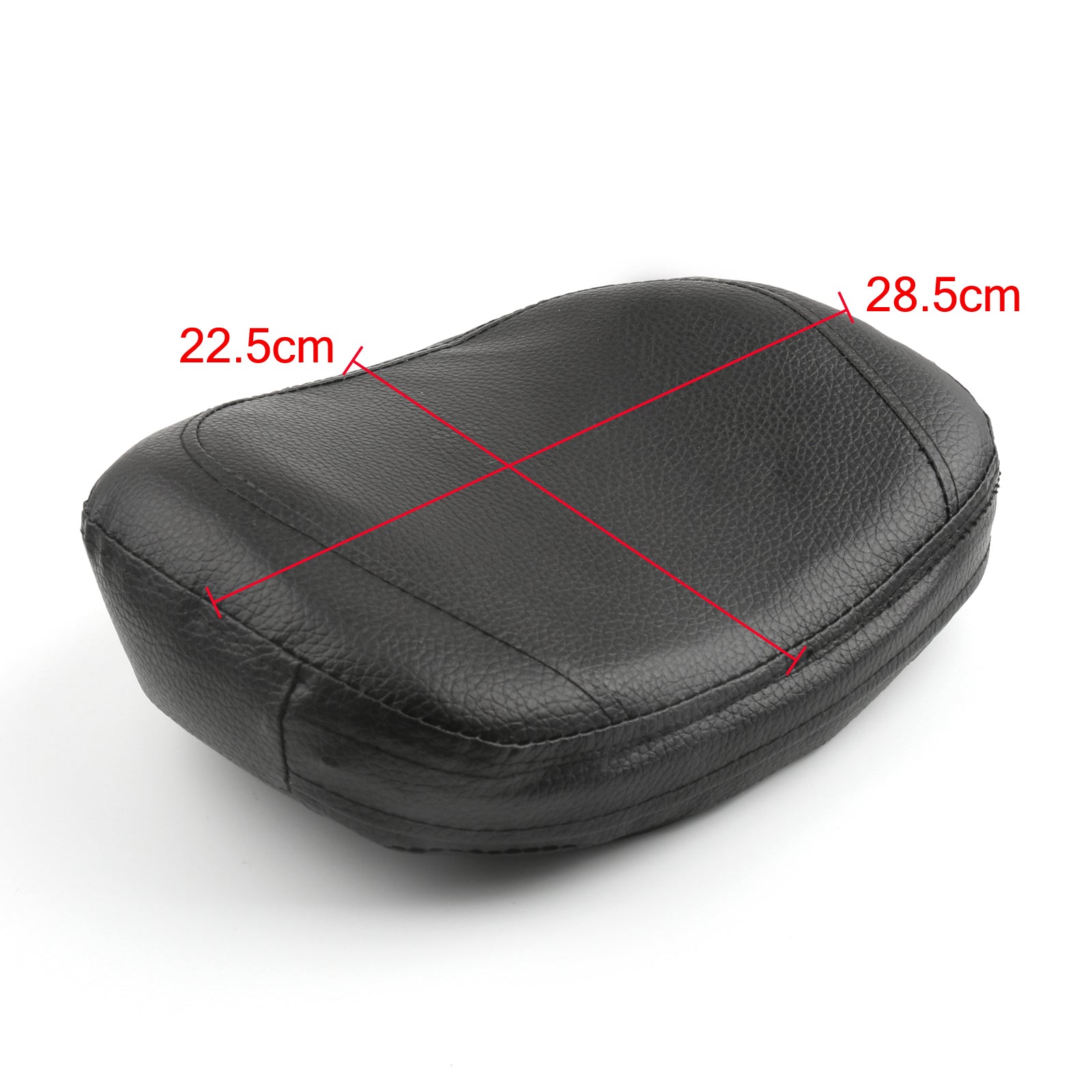 Universal Backrest Cushion Pad for Honda Kawasaki Suzuki Touring Yamaha Black