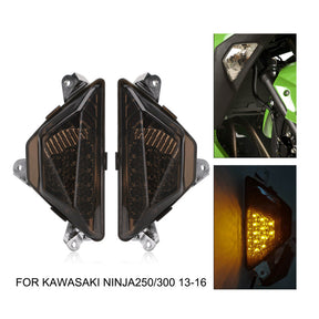 Motorcycle LED Front Turn Signal Light Lamp For KAWASAKI NINJA 250 300 2013-2016 Generic