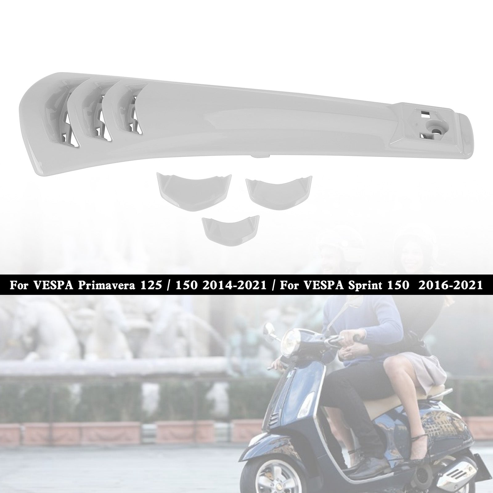 Carénage de couvercle de klaxon de direction ABS pour VESPA Sprint Primavera 125/150 14-21