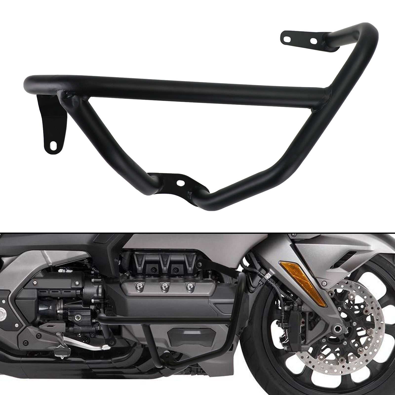 Cadre de protection de moteur, barres de sécurité adaptées à Honda Goldwing Gl1800 F6C 18-20 19 Chrome générique