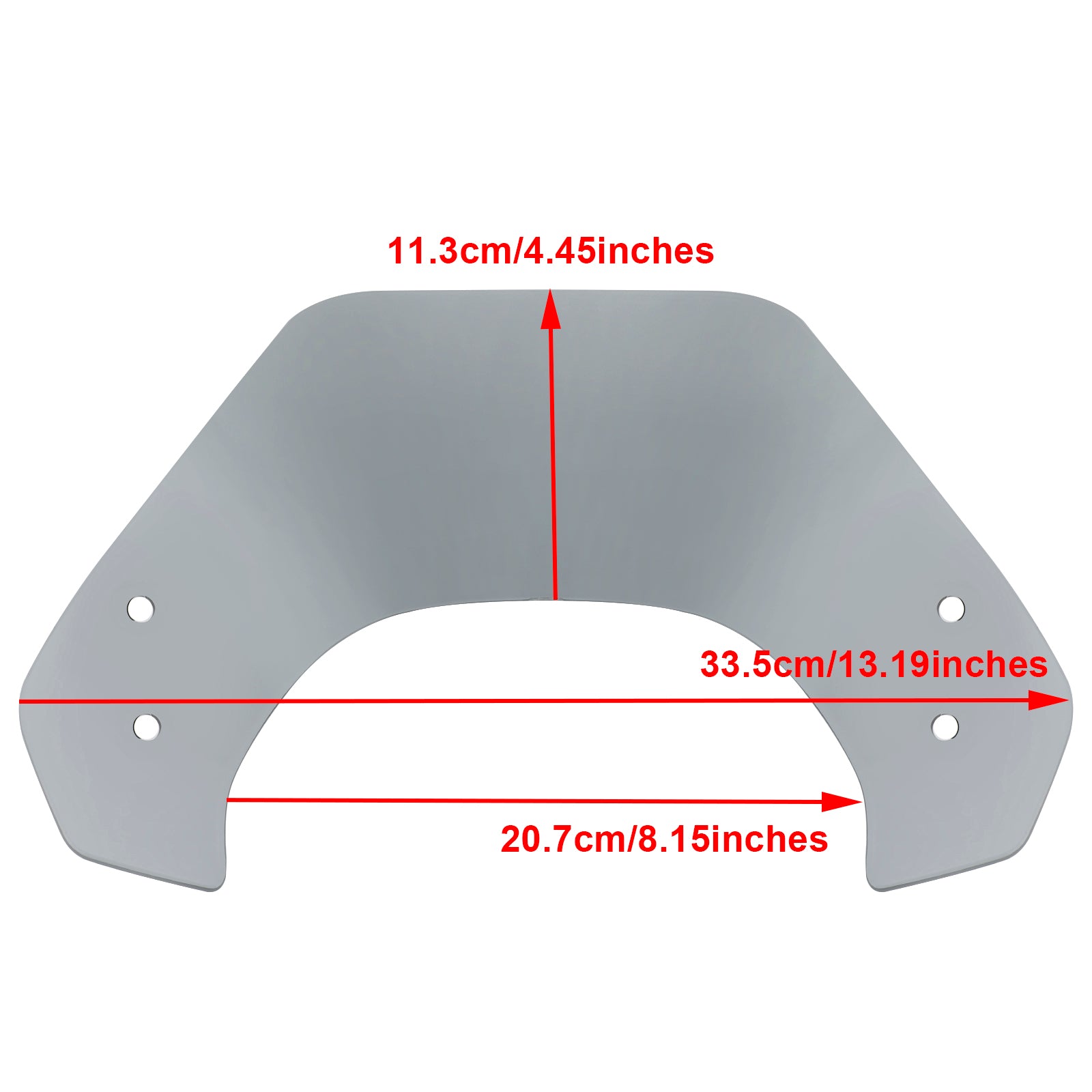 Pare-brise de moto court adapté pour Vespa Sprint 150 2016-2021 générique