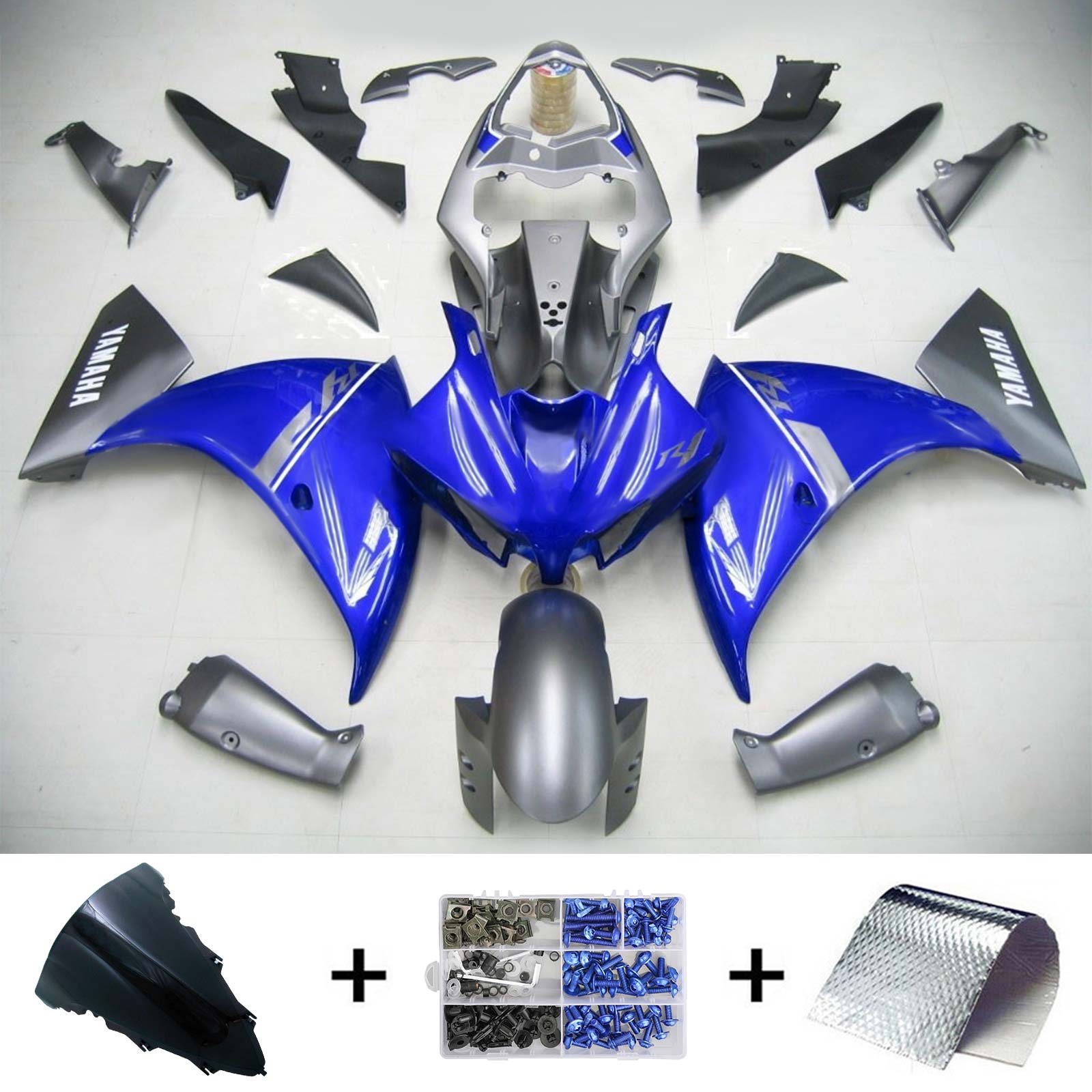 Injection Fairing Kit Bodywork Plastic ABS fit For Yamaha YZF 1000 R1 2009-2011