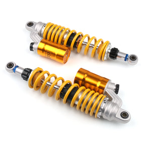 360mm 14inches Adjustable Rear Shock Absorbers Fit For Kawasaki Zephyr 750 Zephyr 110 Pair Gold