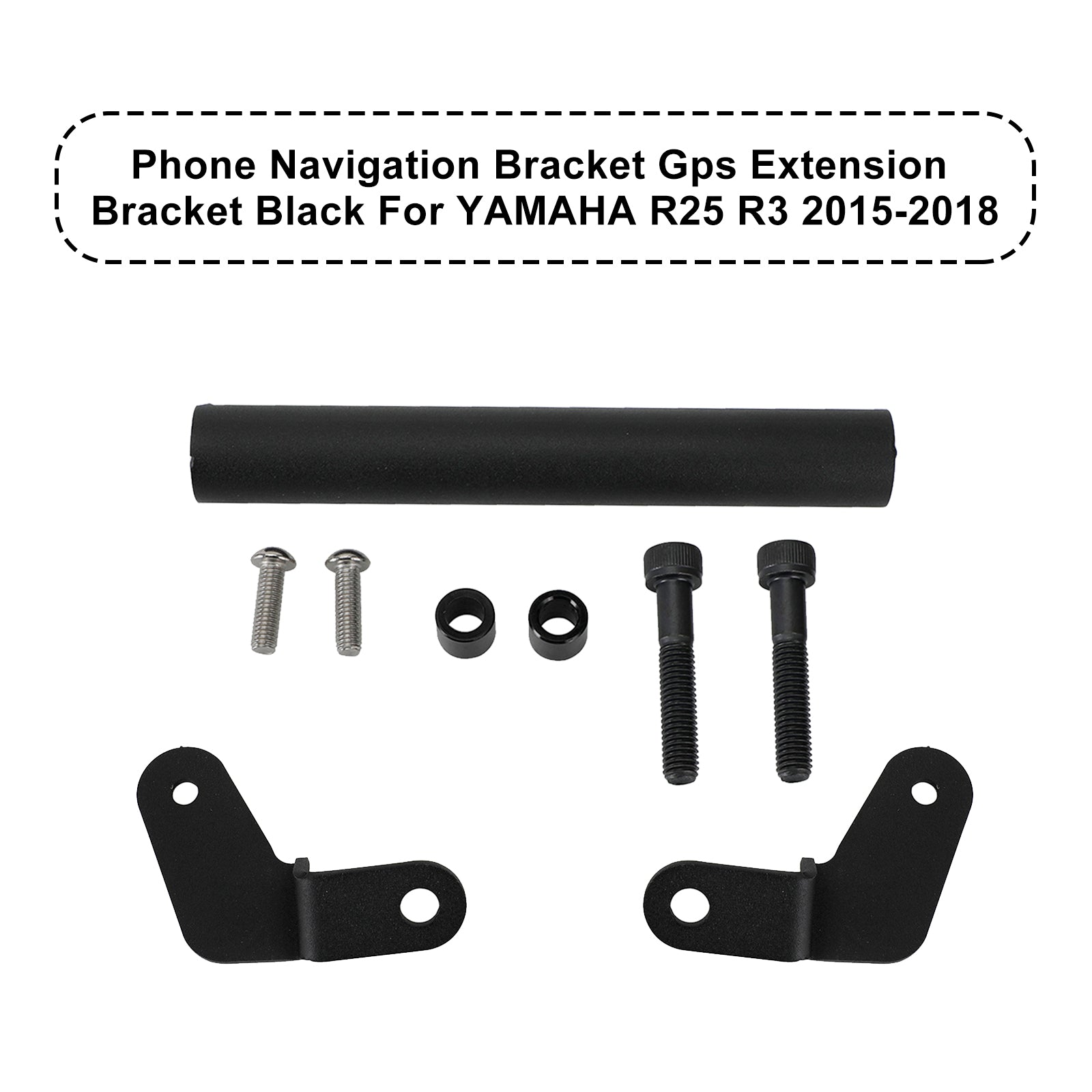 Navigation Bracket Phone Gps Bracket Black Fits For Yamaha R25 R3 2015-2018