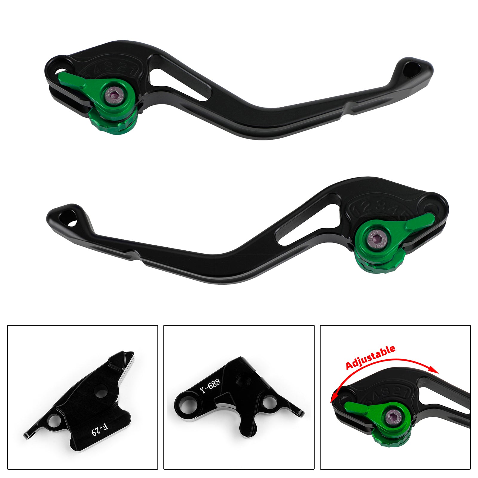 Nueva palanca de freno de embrague corta compatible con Honda CBR600RR 03-06 CBR954RR 02-2003