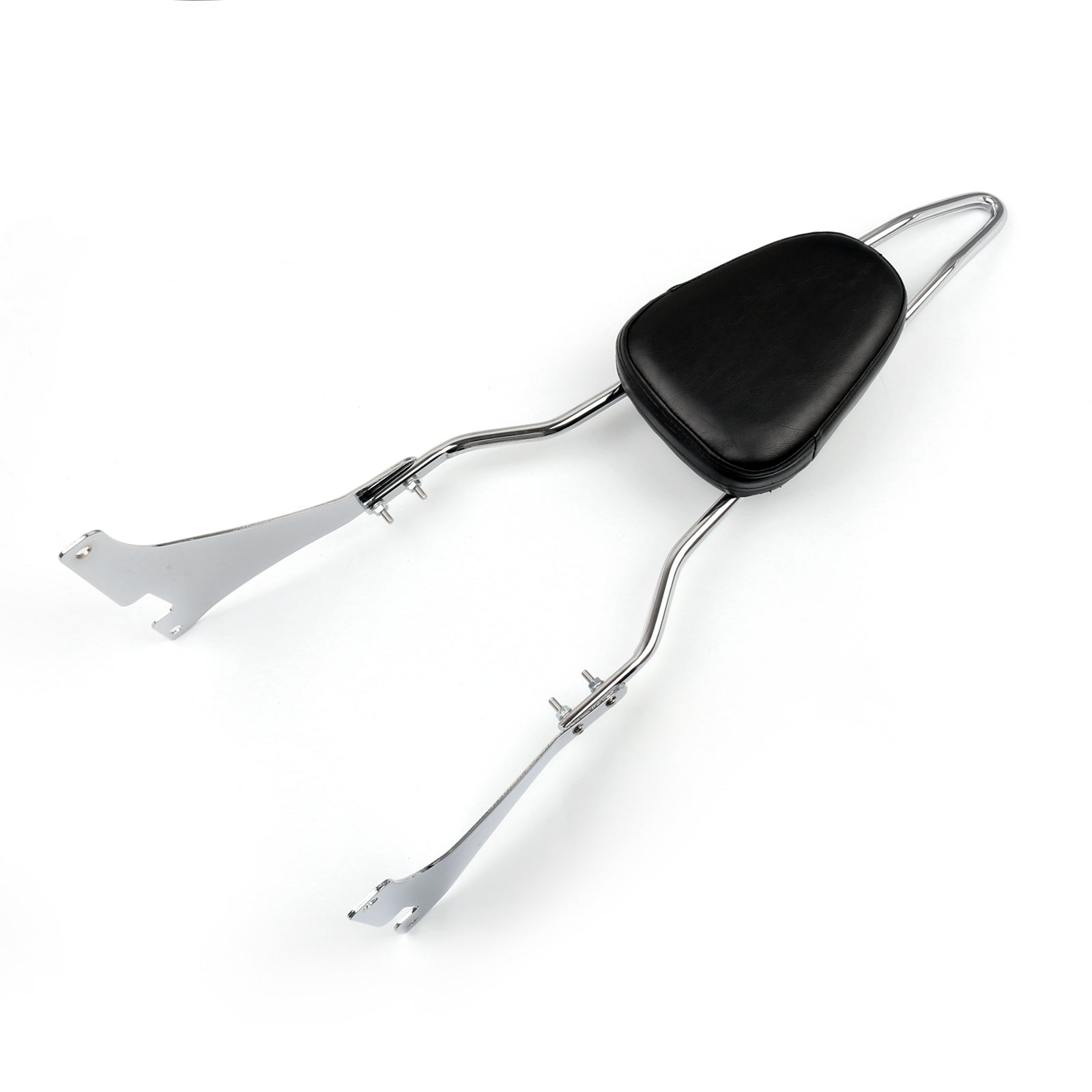 Cuscino schienale 23,8" Sissy Bar cromato per XLH883 XL883C XL883R XLH1200 Sportster Generico Spedizione FedEx Express