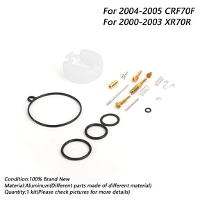 Honda Carburetor Repair Rebuild Kit Fit For Honda R70R 2000-2003 CRF70F 2004-2005