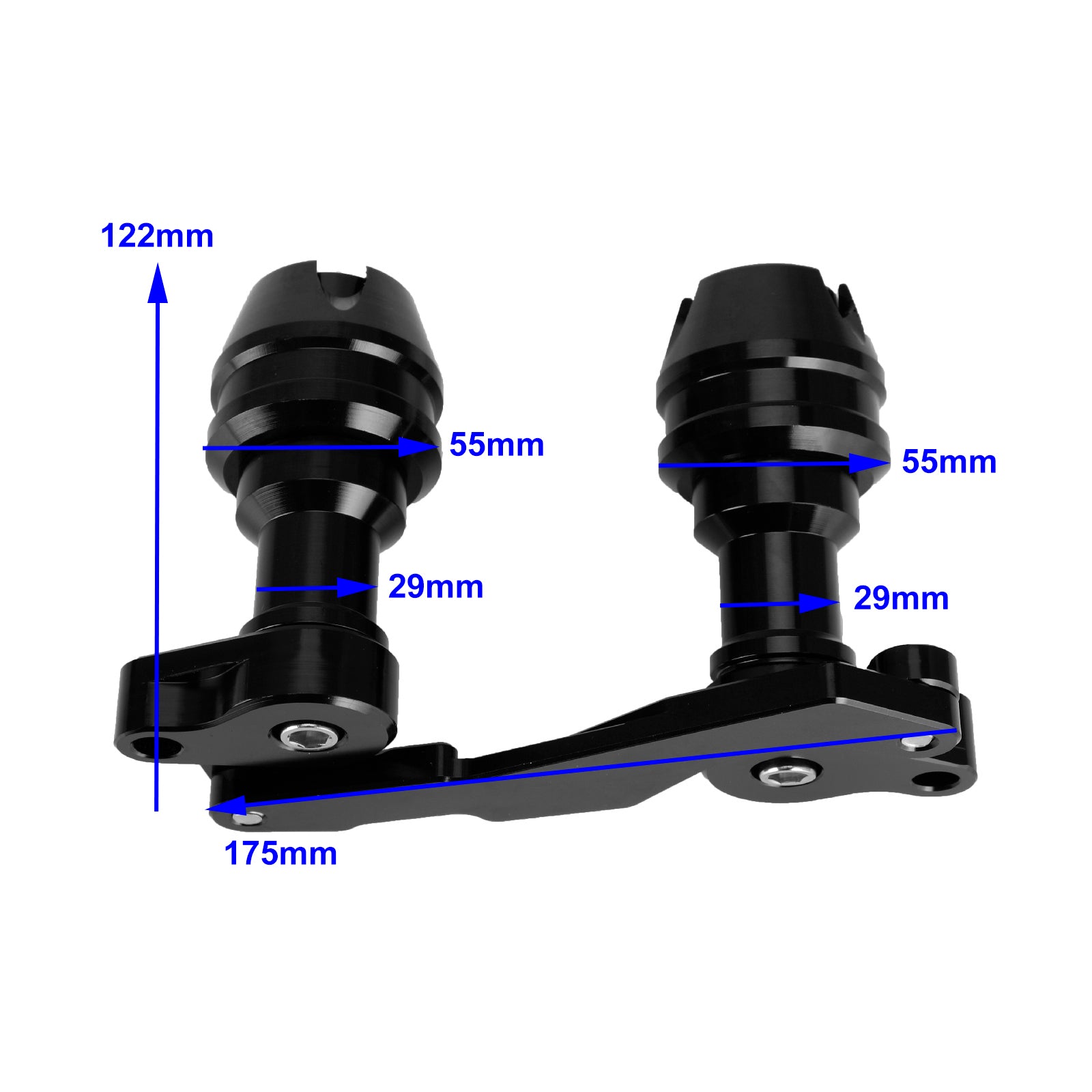 CNC-Anti-Crash-Rahmenschieber-Schutz, passend für Yamaha Nvx Aerox Nmax 15–19