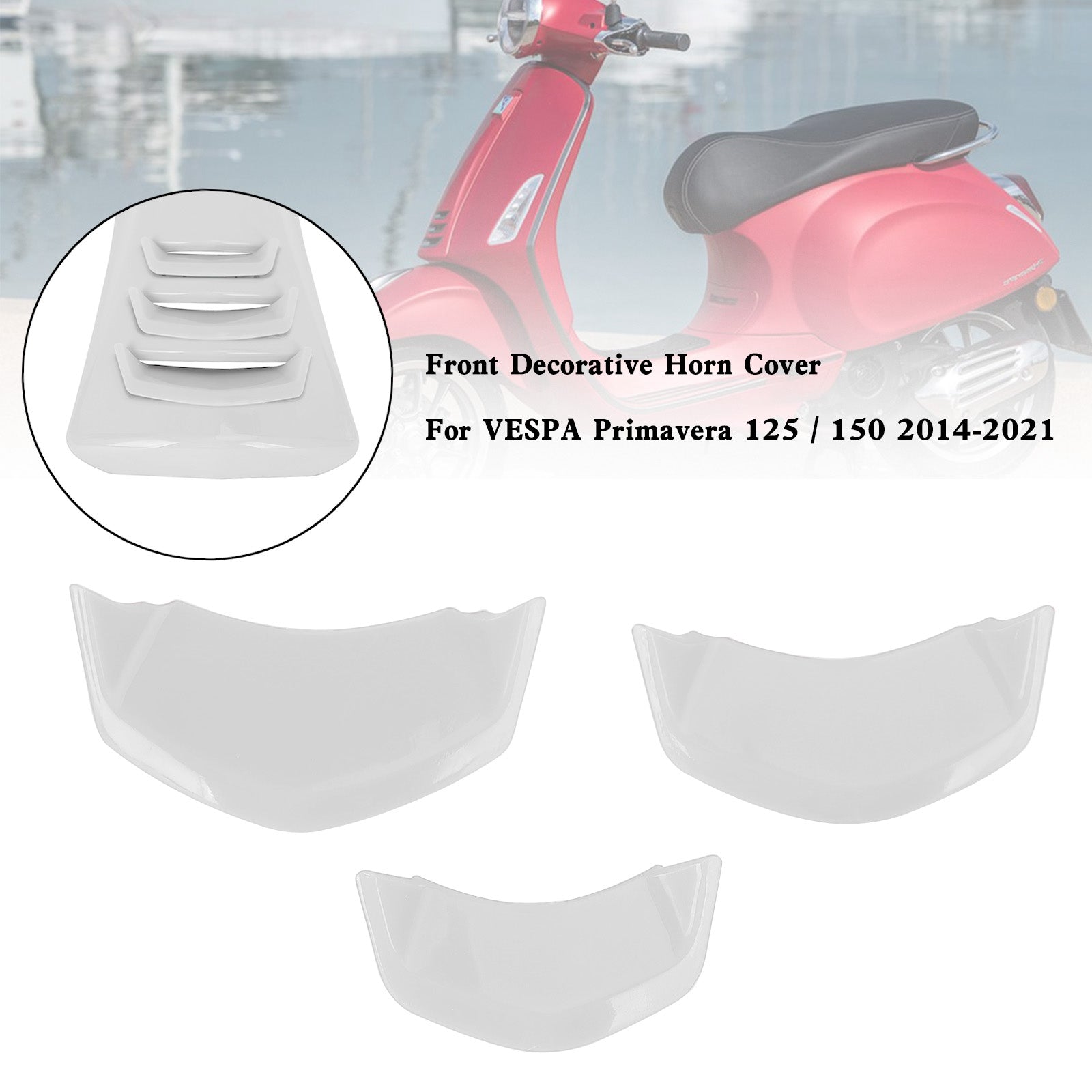 Front Decorative Horn Cover For VESPA Sprint Primavera 125/150 2014-2021