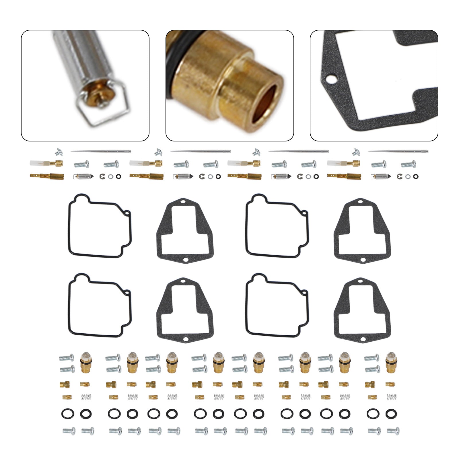 Kit de réparation de reconstruction de carburateur 4X, adapté à Suzuki DRZ250 DR-Z250 2001 – 2007 générique