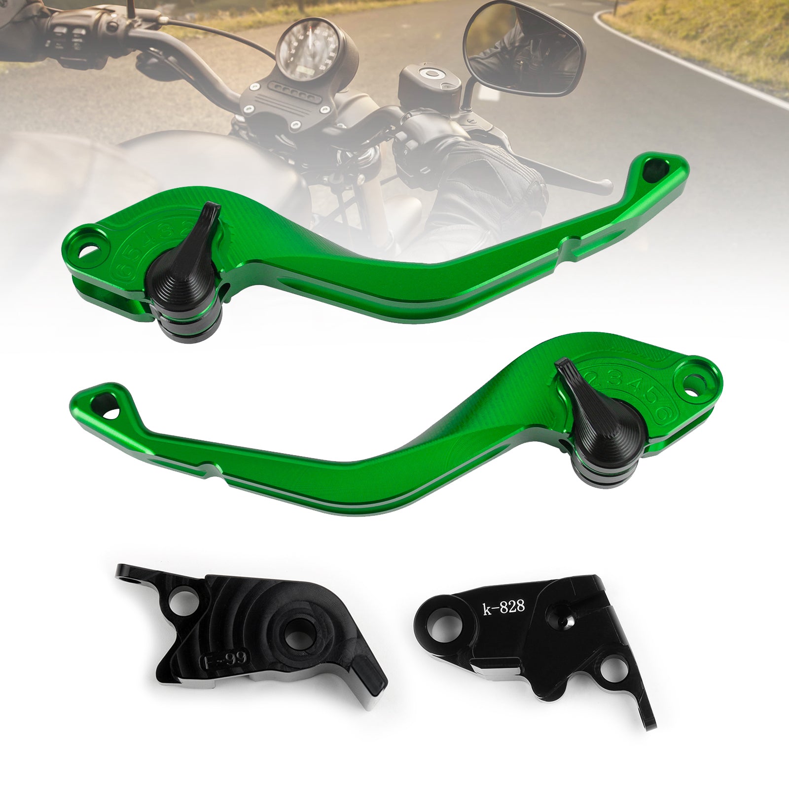 CNC Short Clutch Brake Lever fit for Kawasaki ZX10R/RR/KRT 2016-2017