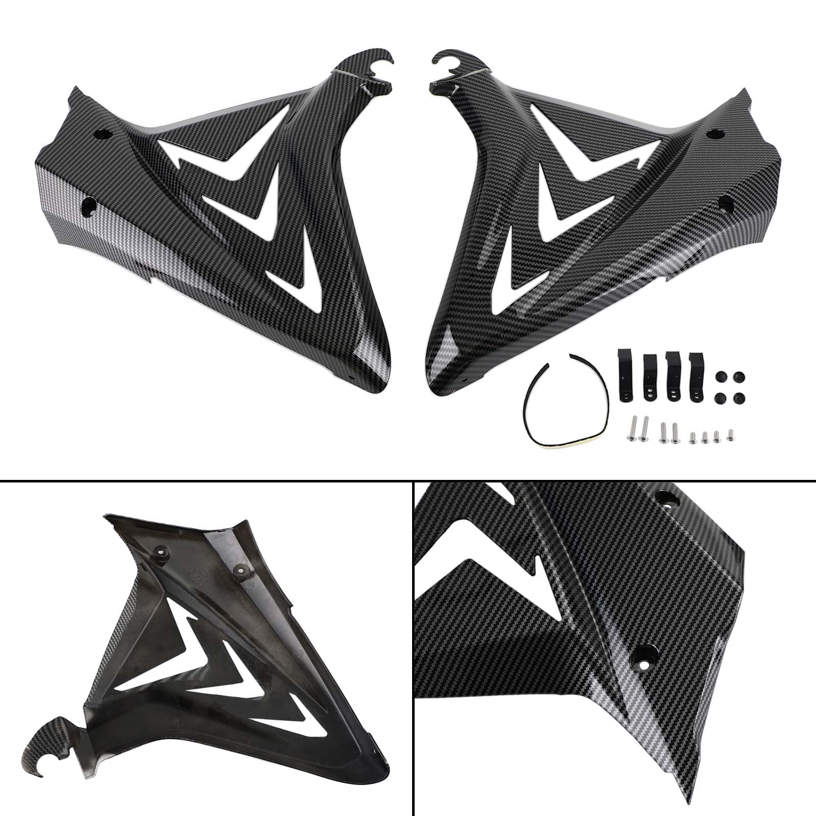 Pannelli di copertura del telaio laterale Carene Cappe per Honda CBR650R 2019-2021 Generico