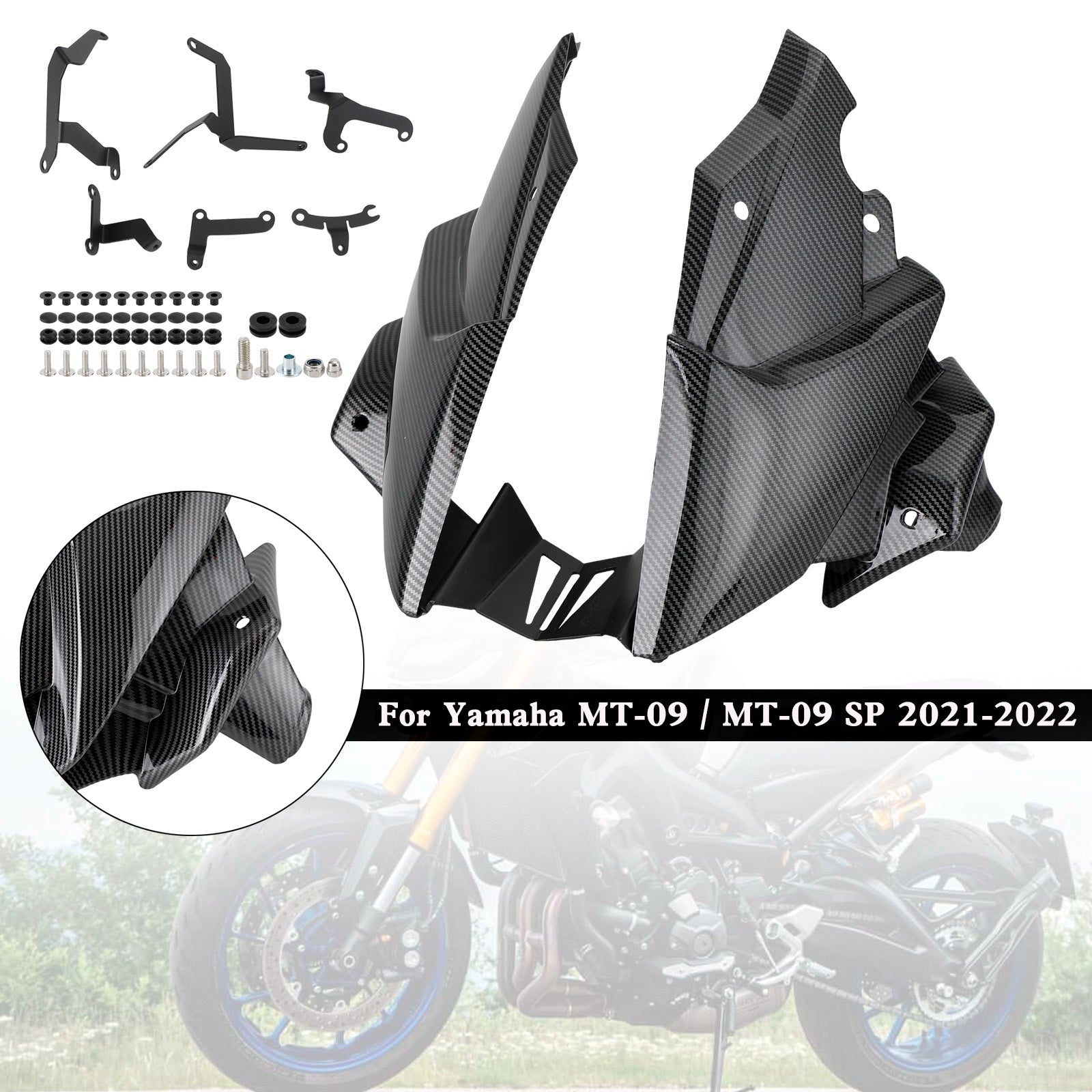 Ermax Belly Pan Untere Motorseitenverkleidung für Yamaha MT-09 / SP 2021-2022