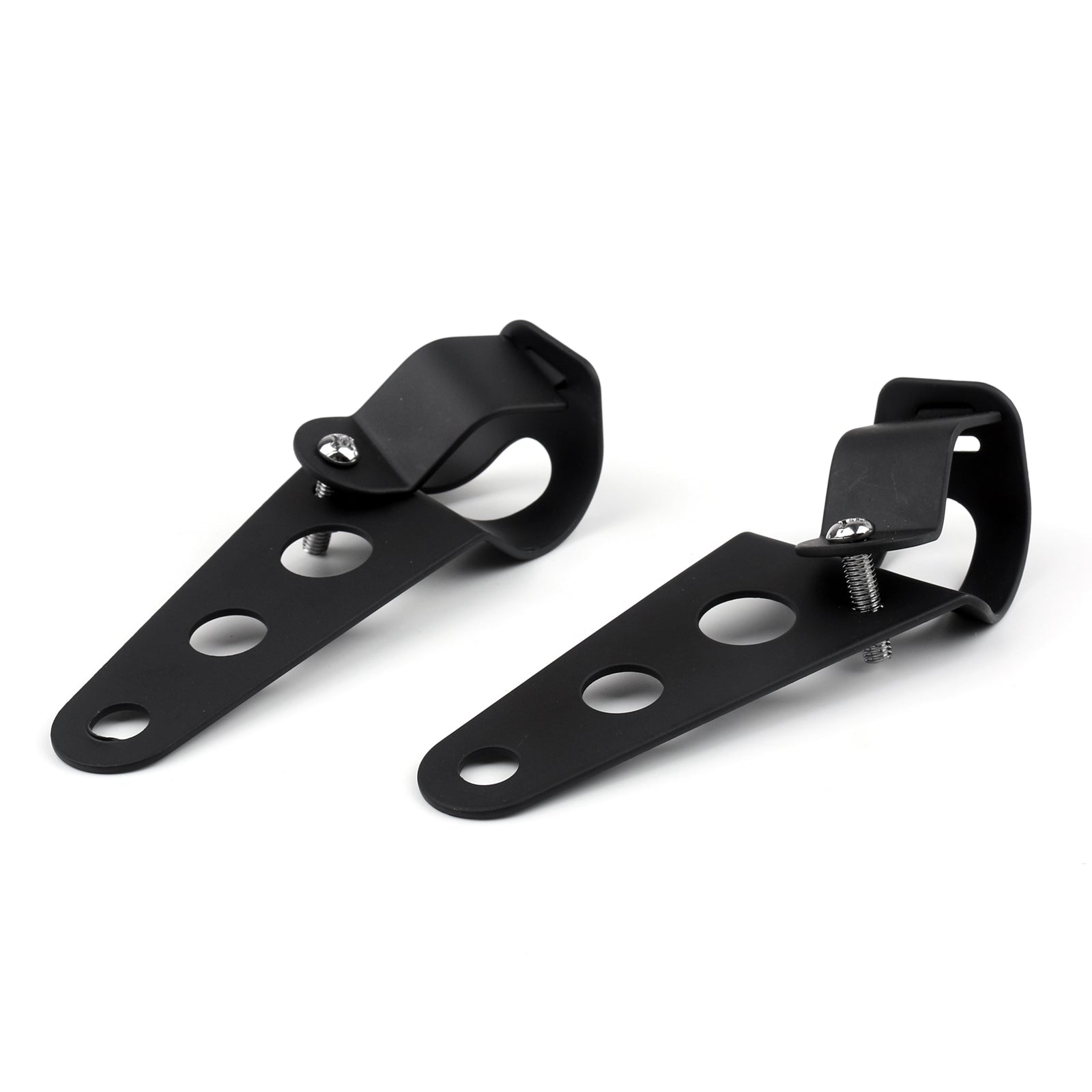 Soportes de montaje para faros delanteros, horquillas y orejas para Moto, Bobber Cafe Racer personalizado, 28-38mm