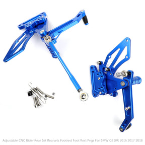 CNC Alu Rearsets Footpegs Fit for BMW G 310 R 2016 - 2019 (G310R K03)