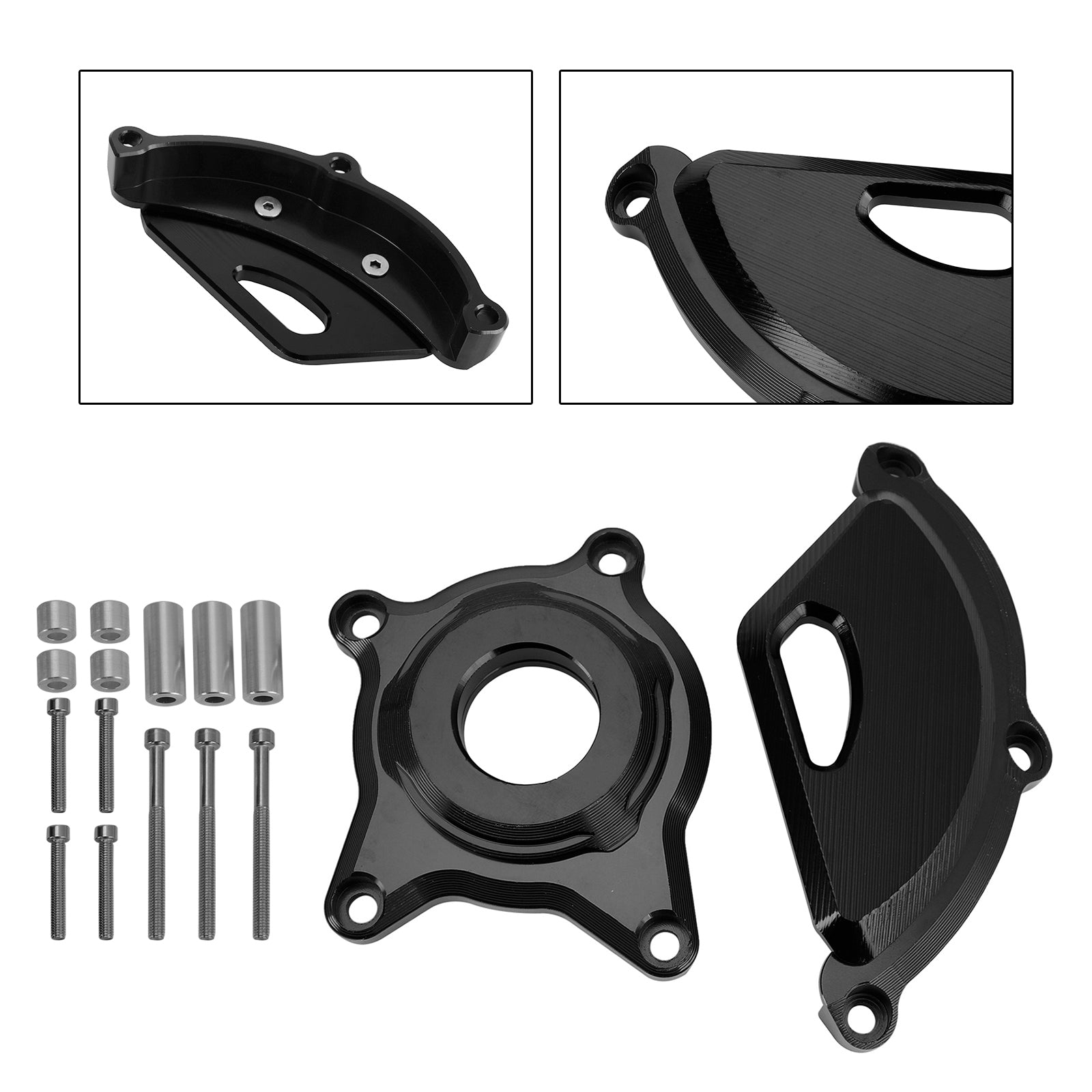 Plastic Engine Protector Covers Slider For KAWASAKI Z900 RS CAFE 2017-2023 Titanium