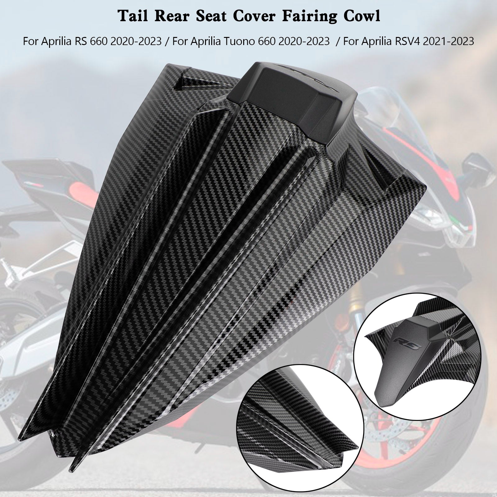 20-23 Aprilia RS 660 Tuono Rear Seat Cover Fairing Cowl