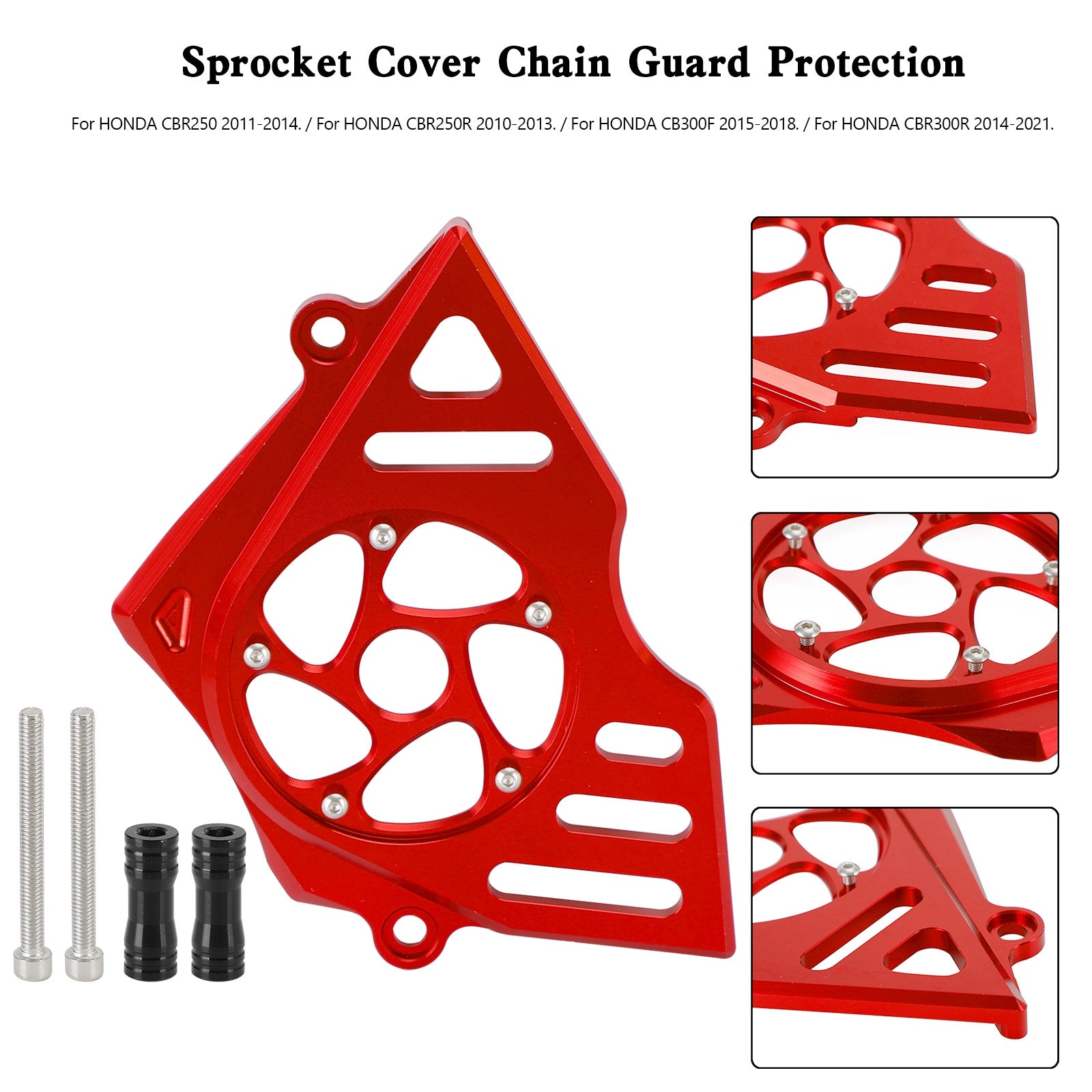 Honda CBR250R CBR300R CB300F Front Sprocket Cover Chain Guard Honda CBR250R CBR300R CB300F Front Sprocket Cover Chain Guard
