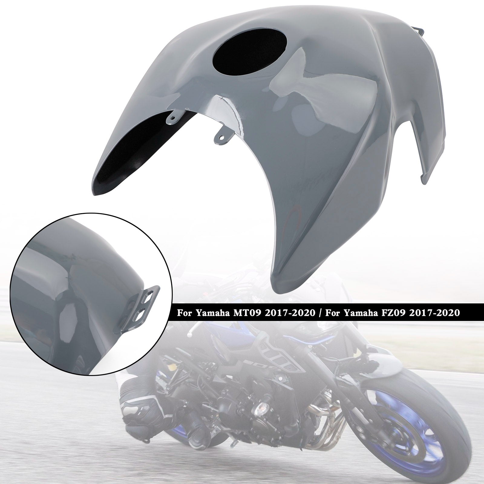 Gas Tank Cover Trim Fairing Cowl For Yamaha MT-09 MT09 FZ09 2017-2020