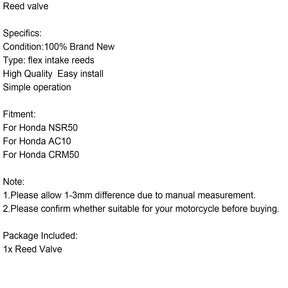 Il sistema di valvole lamellari di aspirazione del sistema d'aria è adatto per Honda NSR50 AC10 CRM50 generico
