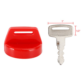 2 Pack Red Ignition Key Cover w/Nut For Polaris RZR XP 570 800 900 1000 5433534 Generic