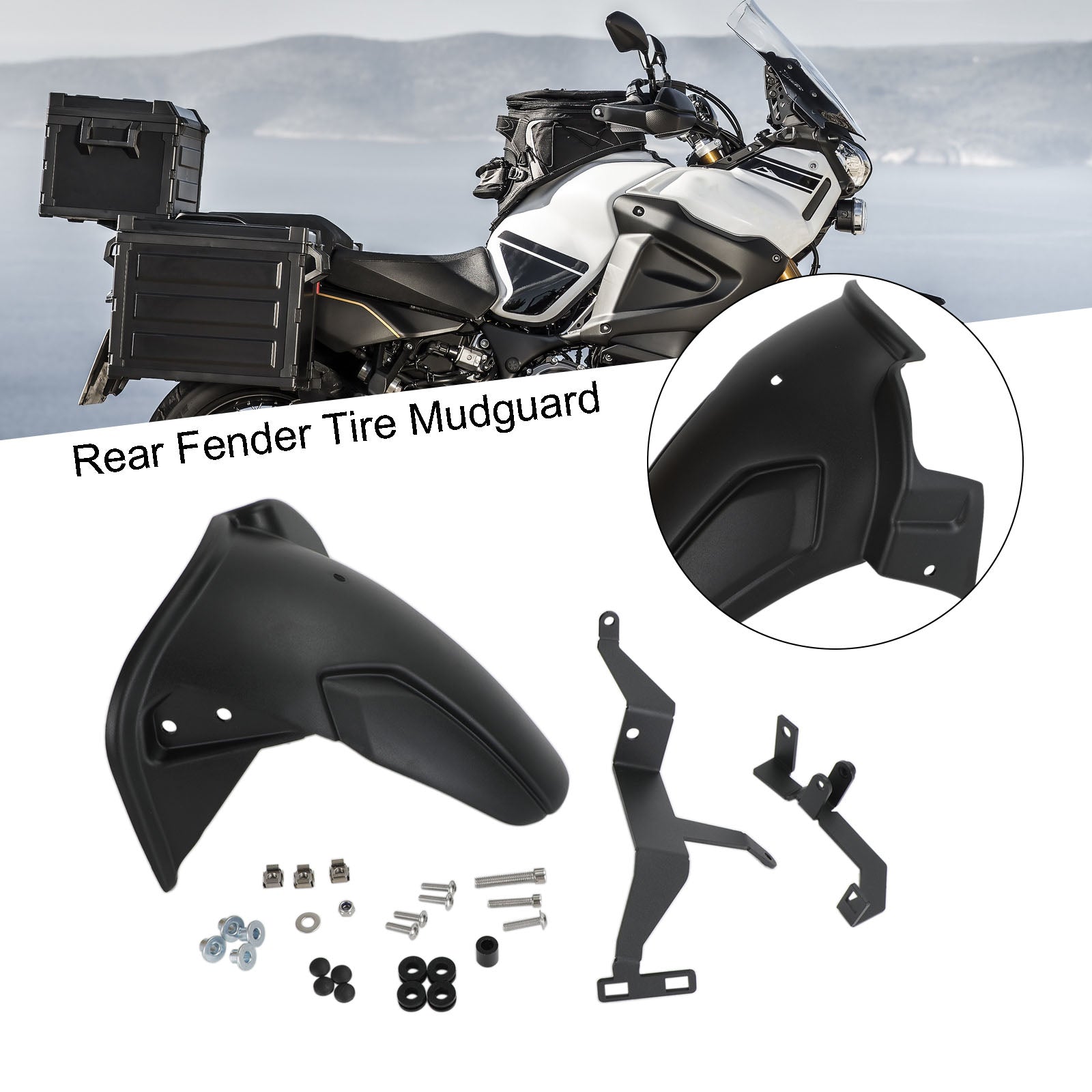 Guardabarros trasero para neumáticos, apto para Yamaha XT 1200 Z Super Tenere 2010-2021