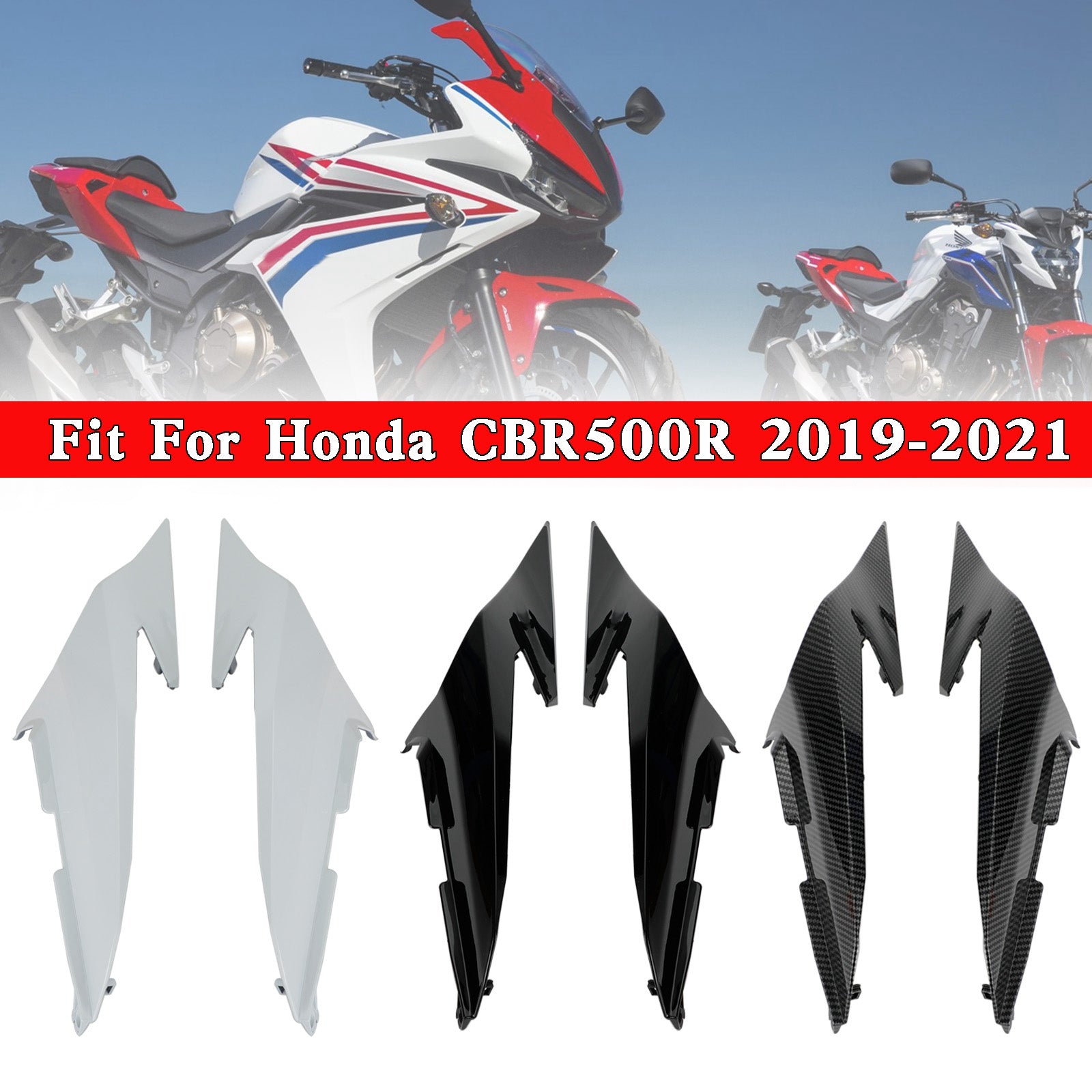 Rear Upper Tail Side Cover Fairing Cowl For Honda CBR500R 2019-2021 Generic