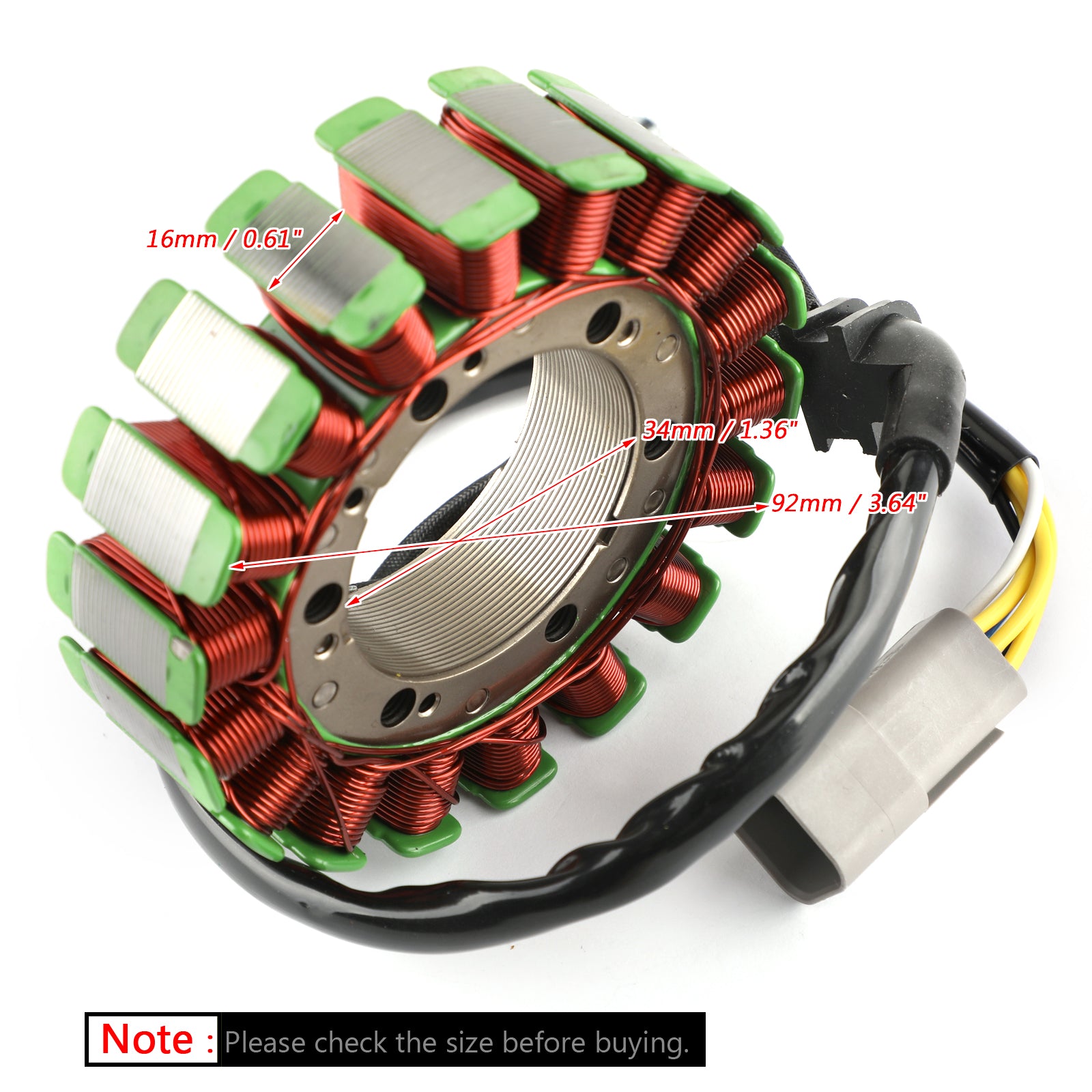 Bobina statore alternatore per Can-Am Quest 500 650 4x4 02-04 Bombardier 420296325