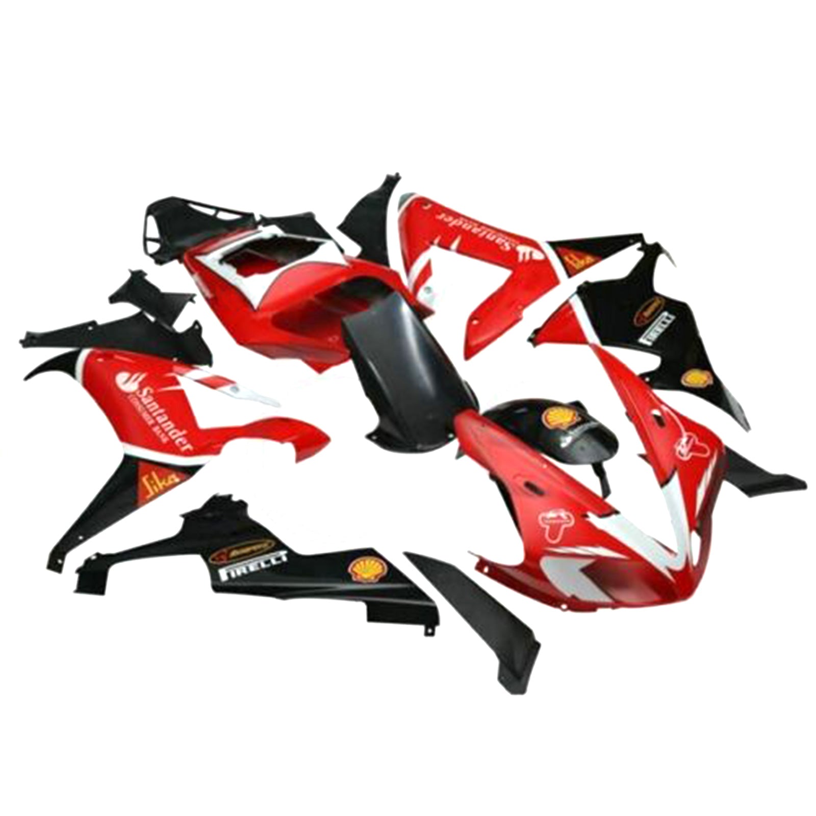 Amotopart 2002 2003 Yamaha YZF R1 Black&Red Fairing Kit