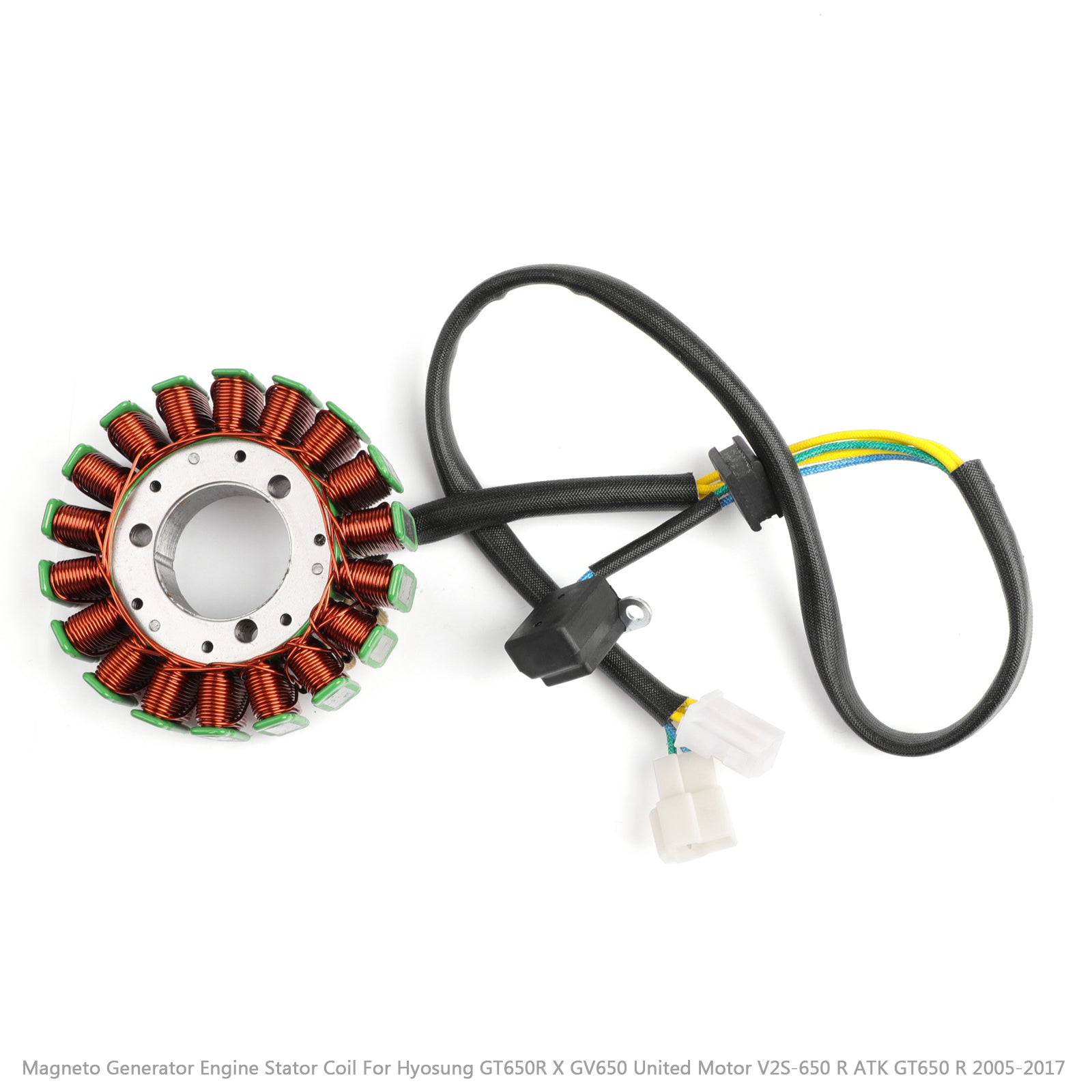 Bobine de Stator de moteur de générateur de magnéto adaptée à Hyosung GT650R GT650 2005-2017 United Motor V2S-650 V2C-650R 2006-2008