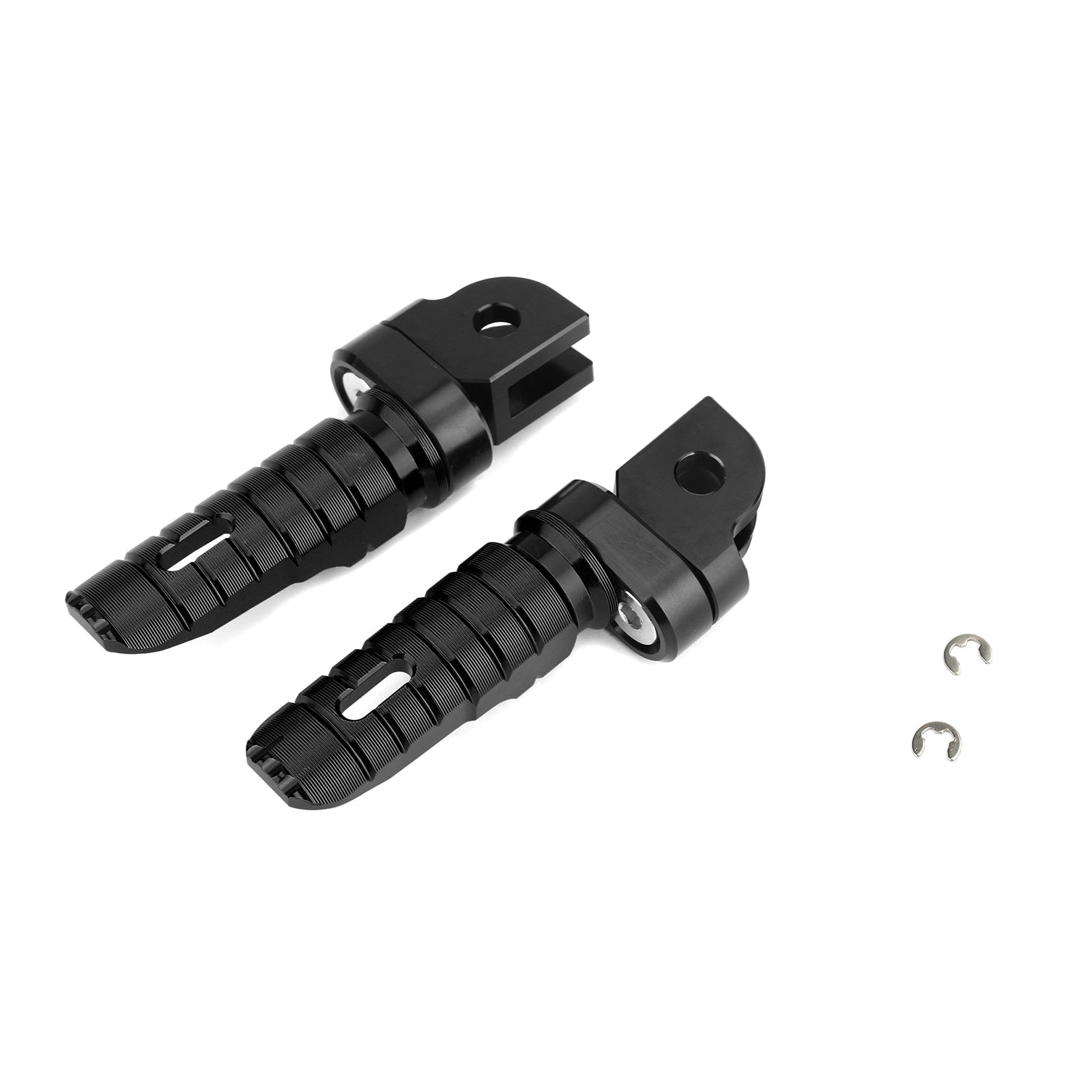 Reposapiés delanteros para Yamaha XJR 1300 98-18 TDM 900 04-10 XJ6 09-15 MT-09 MT-07 14-20 negro