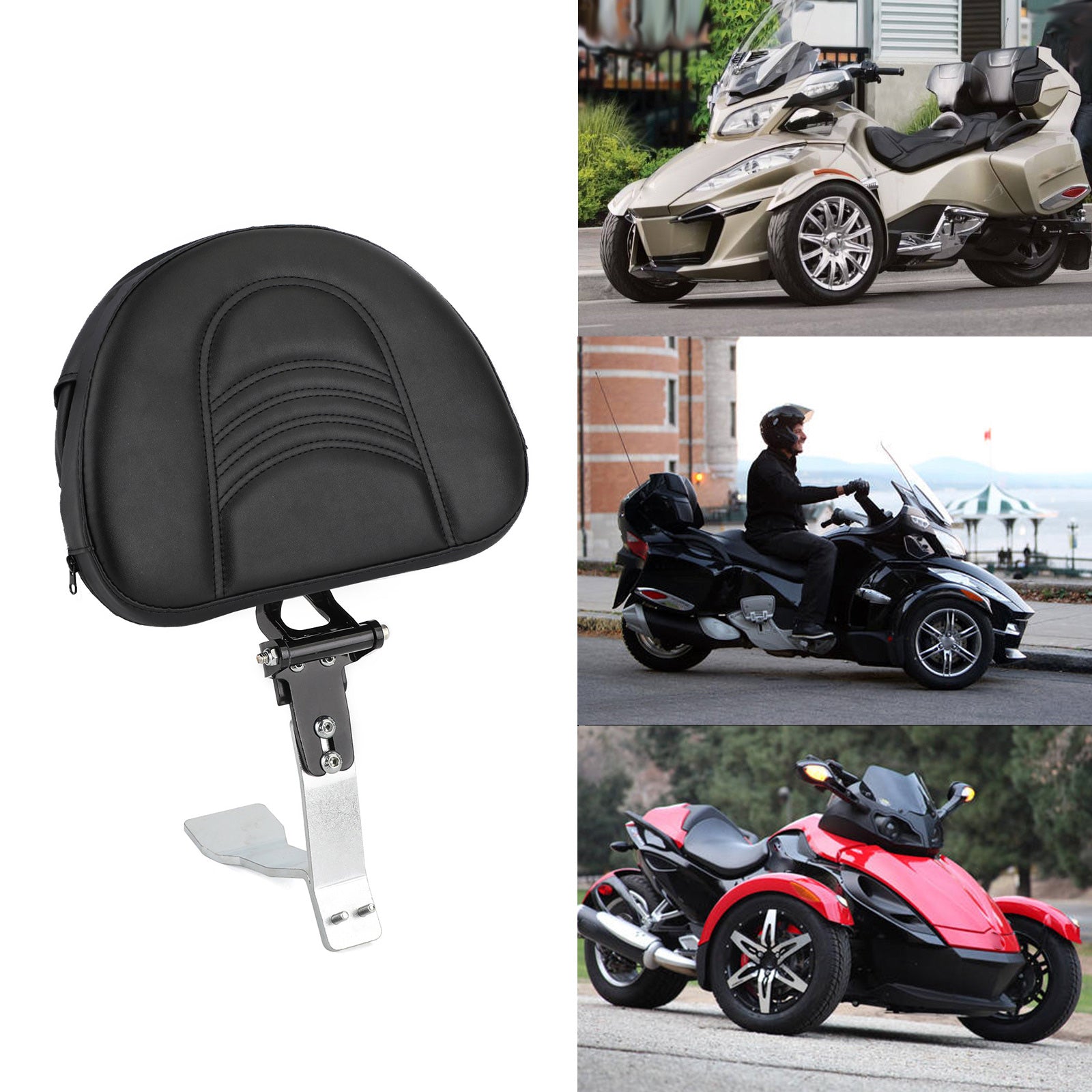 Schienale conducente regolabile adatto per Can Am Spyder RT SE6 SM6 SE5 SM5 Roadster generico