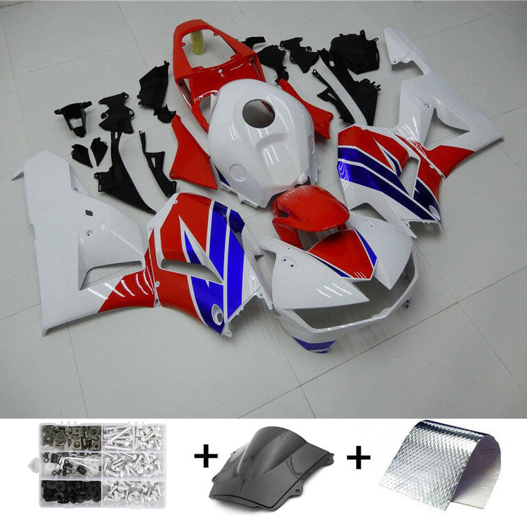 Amotopart 2013–2020 CBR600RR Honda Verkleidung, Weiß, Blau, Kit