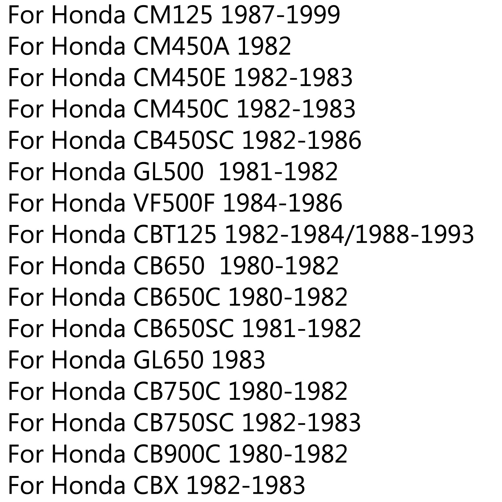 Clés de bouchon de réservoir de carburant, pour Honda CBT125 CB125S/450SC CB650/750 C/SC CB900C/1000C