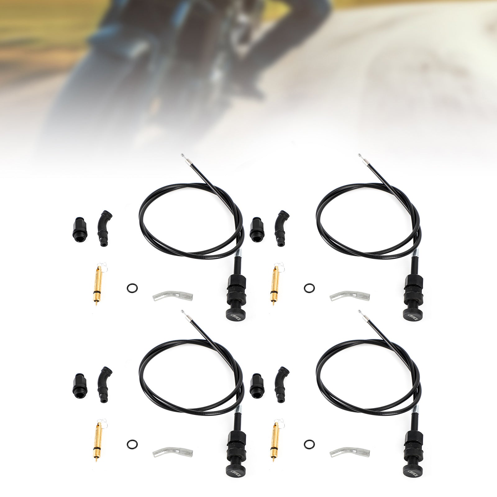 4x Kit de émbolo de cable de estrangulación de carburador apto para Honda Rancher TRX350 FM TM 00-06 genérico