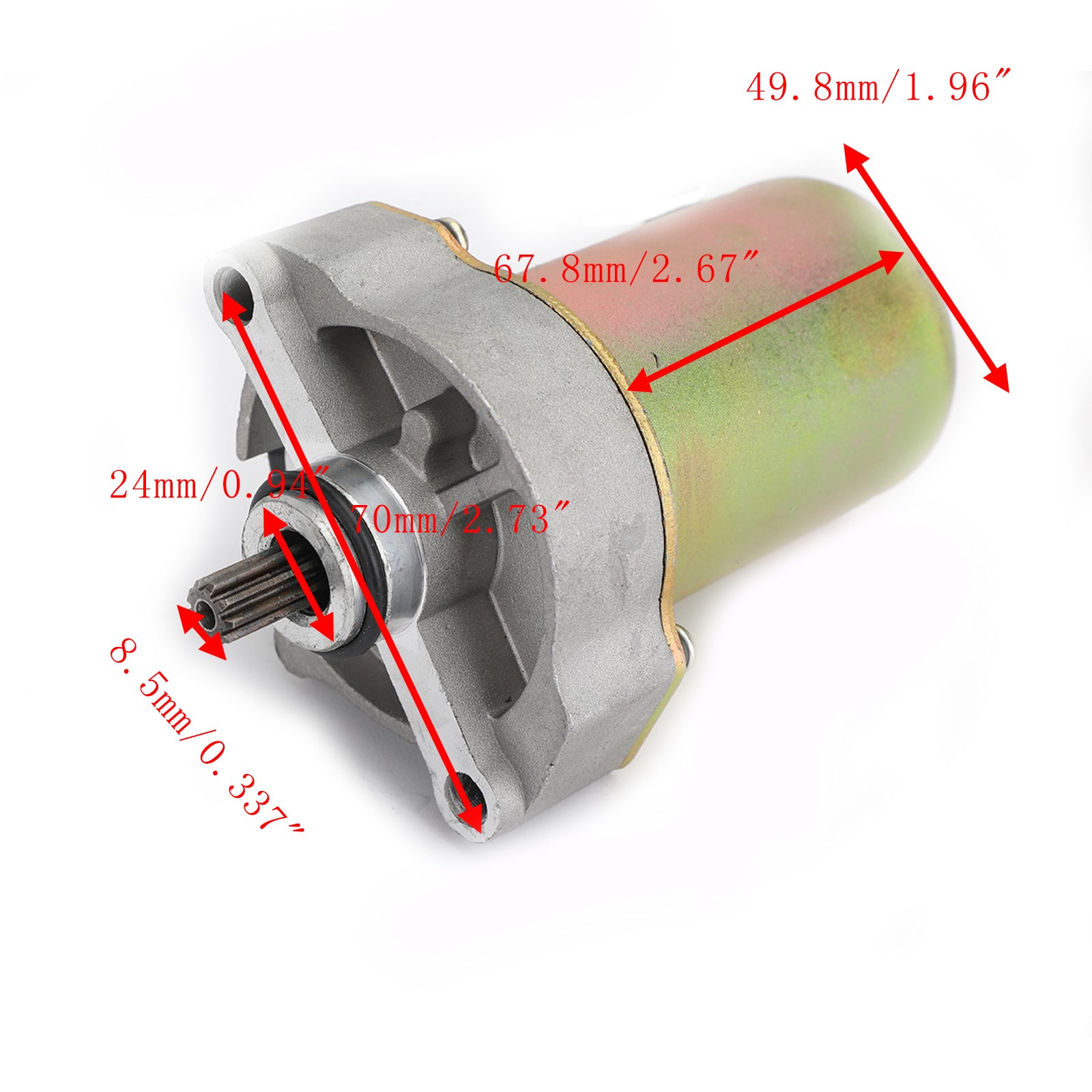 Polaris Anlasser 0453478, passend für Polaris Outlaw 90 Sportsman 90 2007–2014, Gold