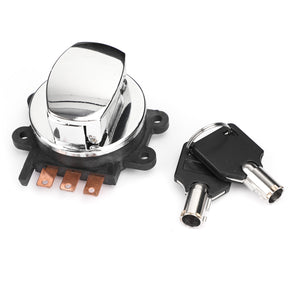 3-Position Ignition Switch Lock & Keys Late Style Tank Mounted Fit For Dyna Softail Road King
