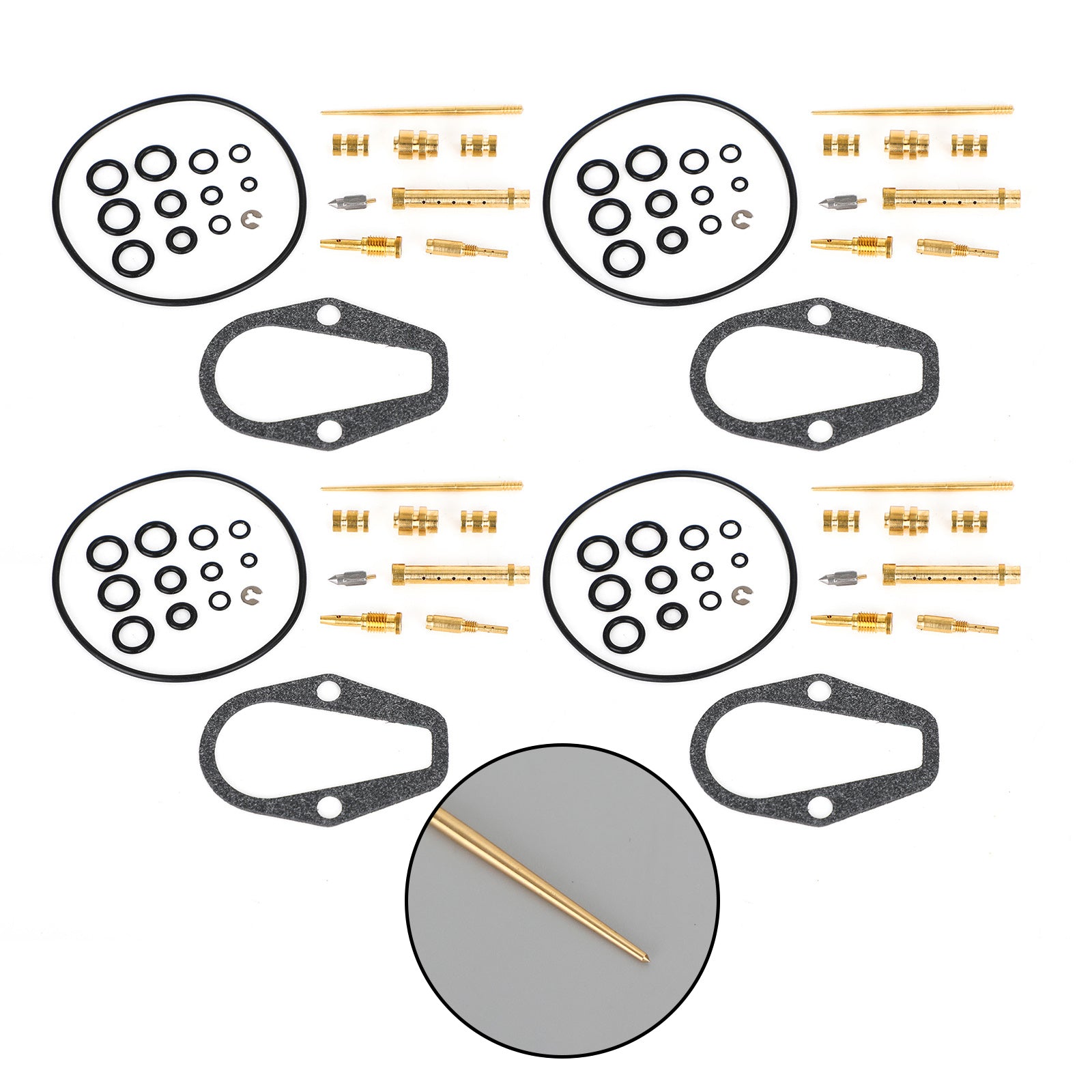 4X Carburetor Carb Rebuild Kit fit for HONDA CB500 CB500K Four 1971-1973 Generic