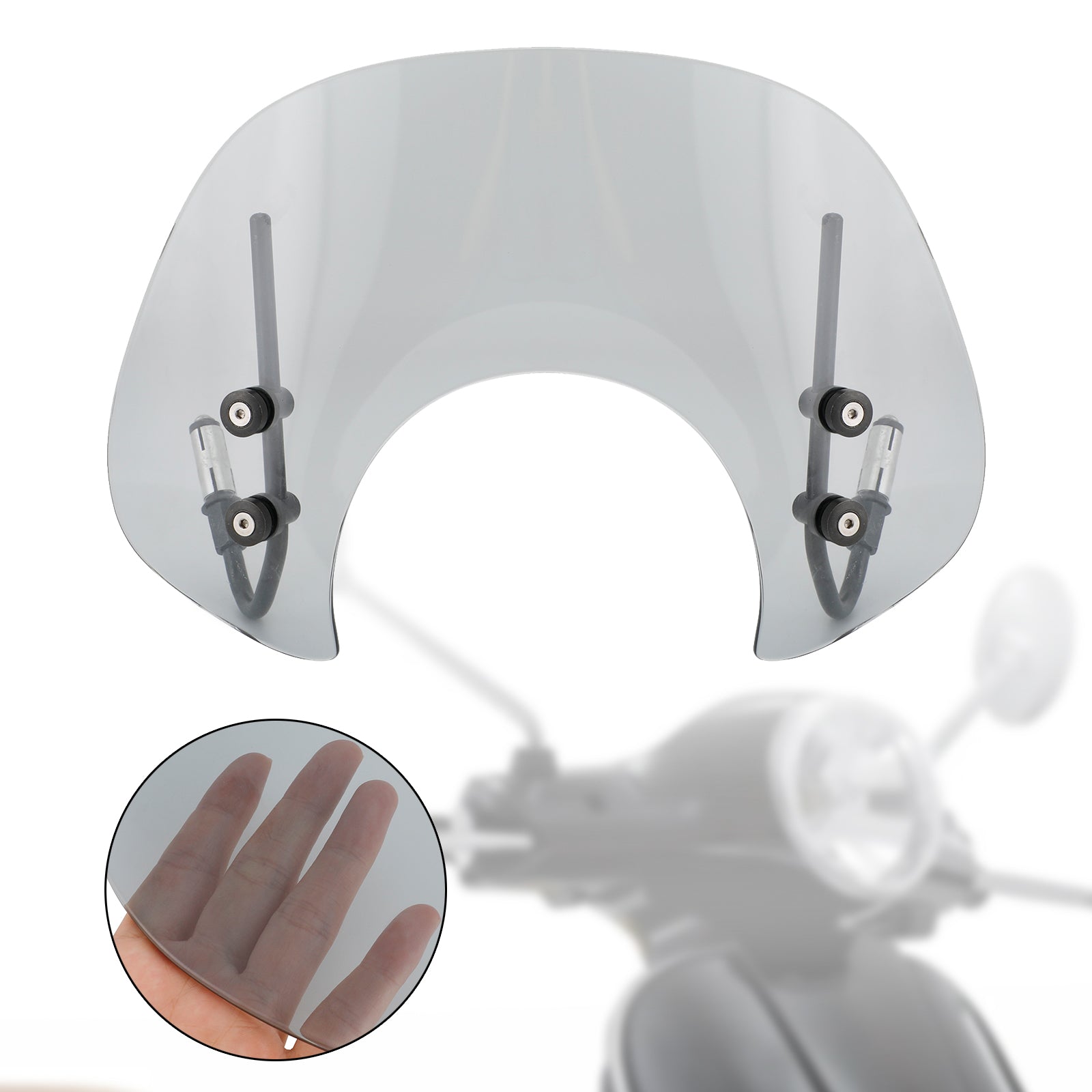 Short Windshield WindScreen fit for Vespa Primavera 150 2014-2021 Generic